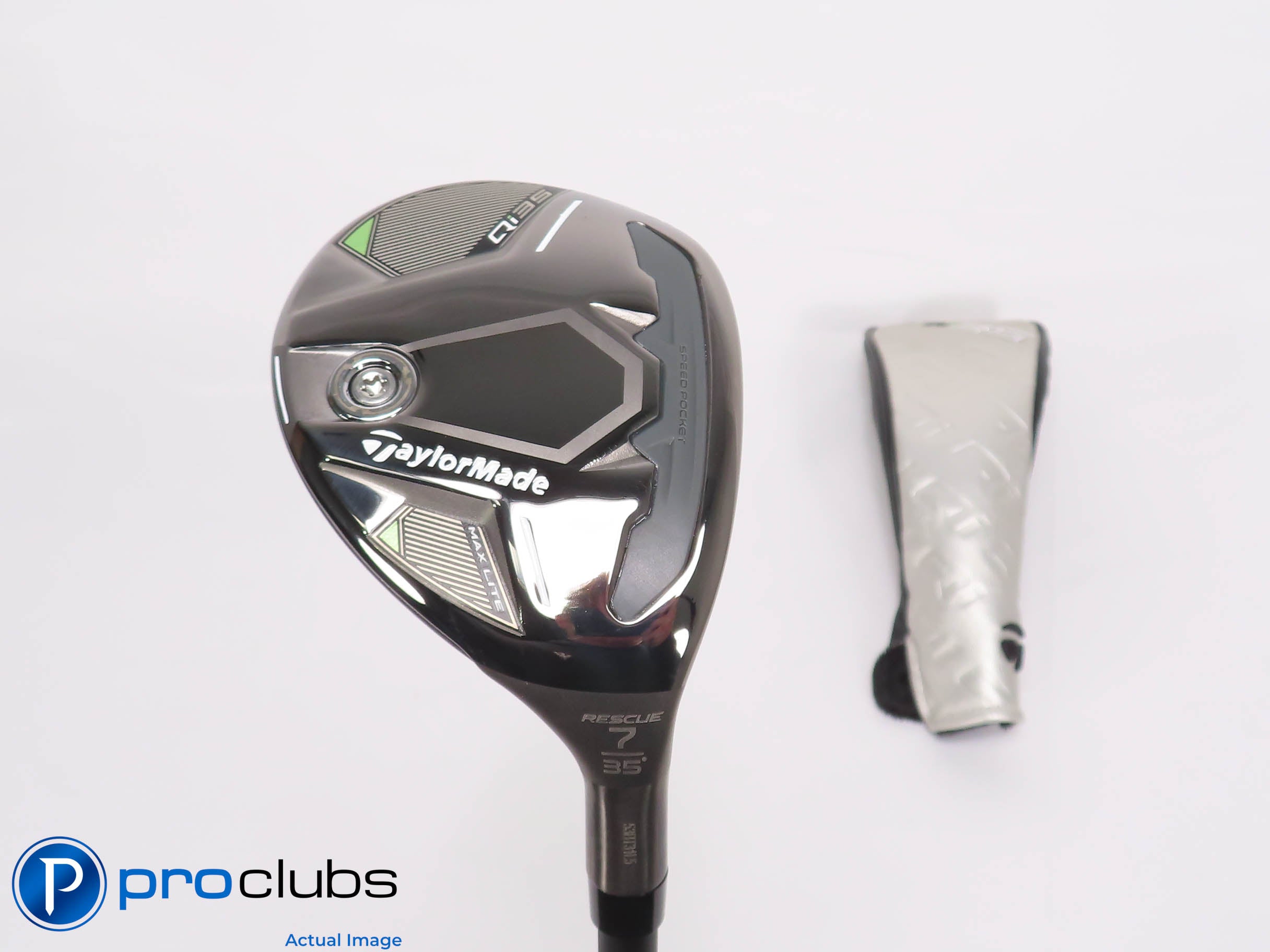 Mint! TaylorMade Qi35 MAX LITE 35* 7 Hybrid w/HC - Vanquish 5-R2 Senior - 459542