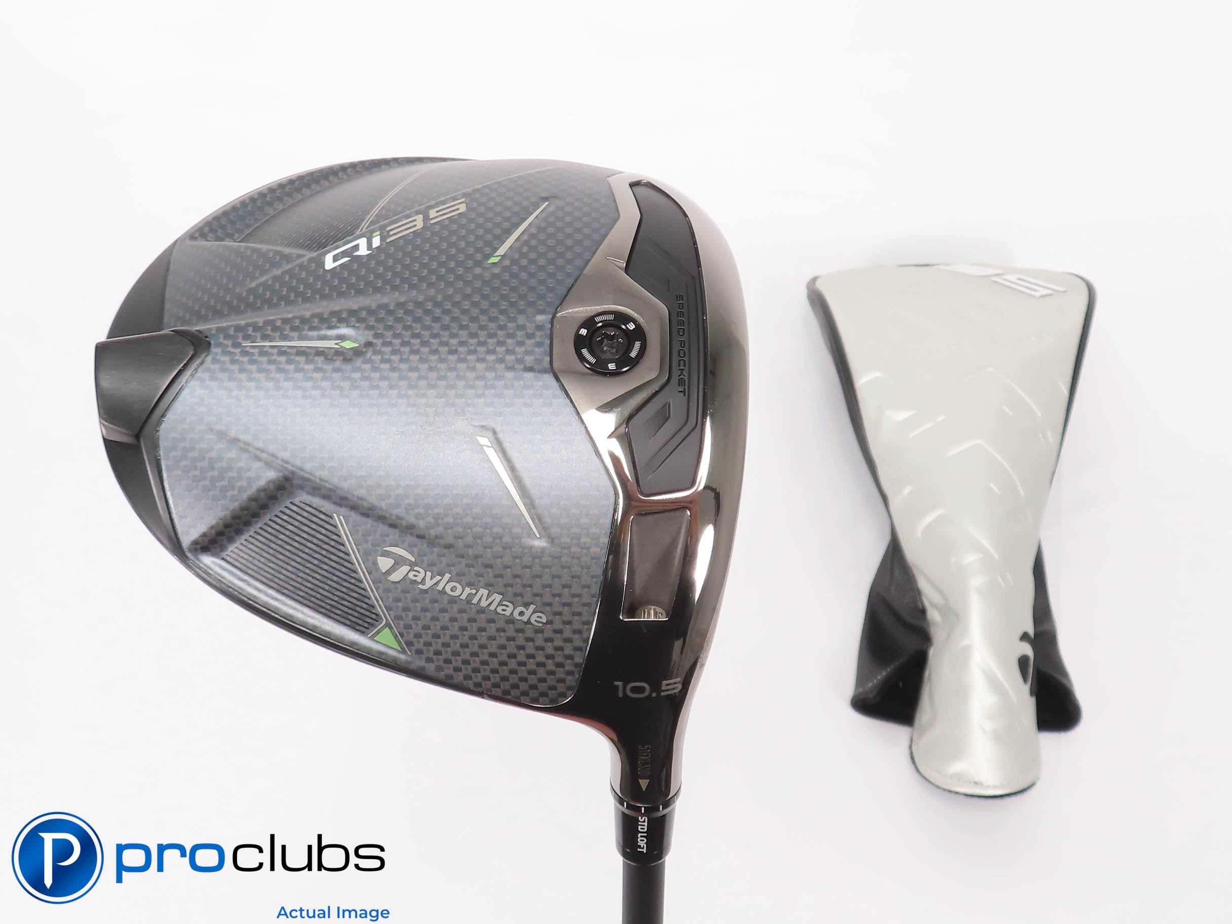 Mint! TaylorMade Qi35 10.5* Driver w/ HC - Ventus Blue 5-R Regular Flex - 459551