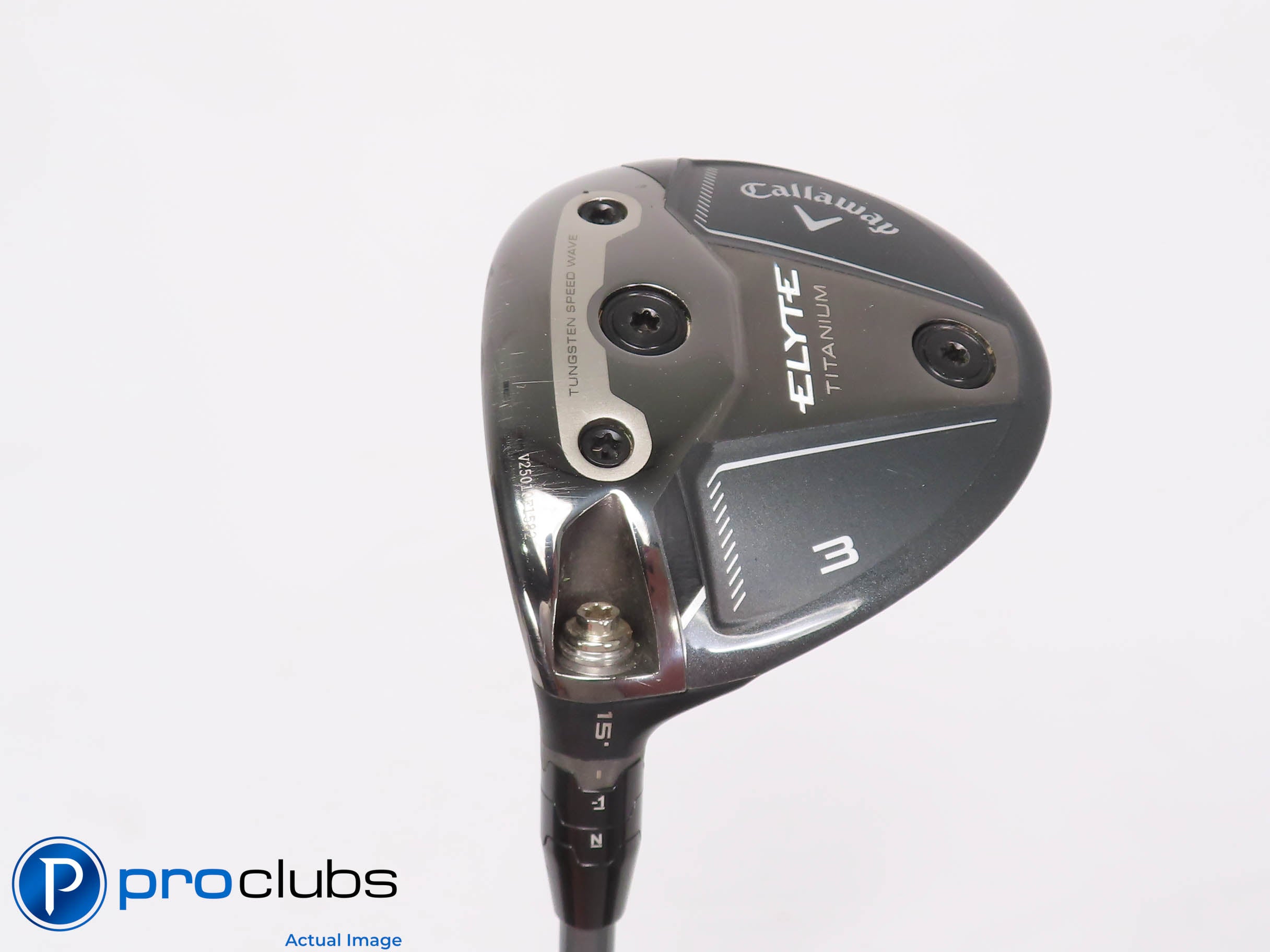 Left Handed Callaway ELYTE Titanium 15* 3 Wood - Denali Blue 70g Stiff - 457112