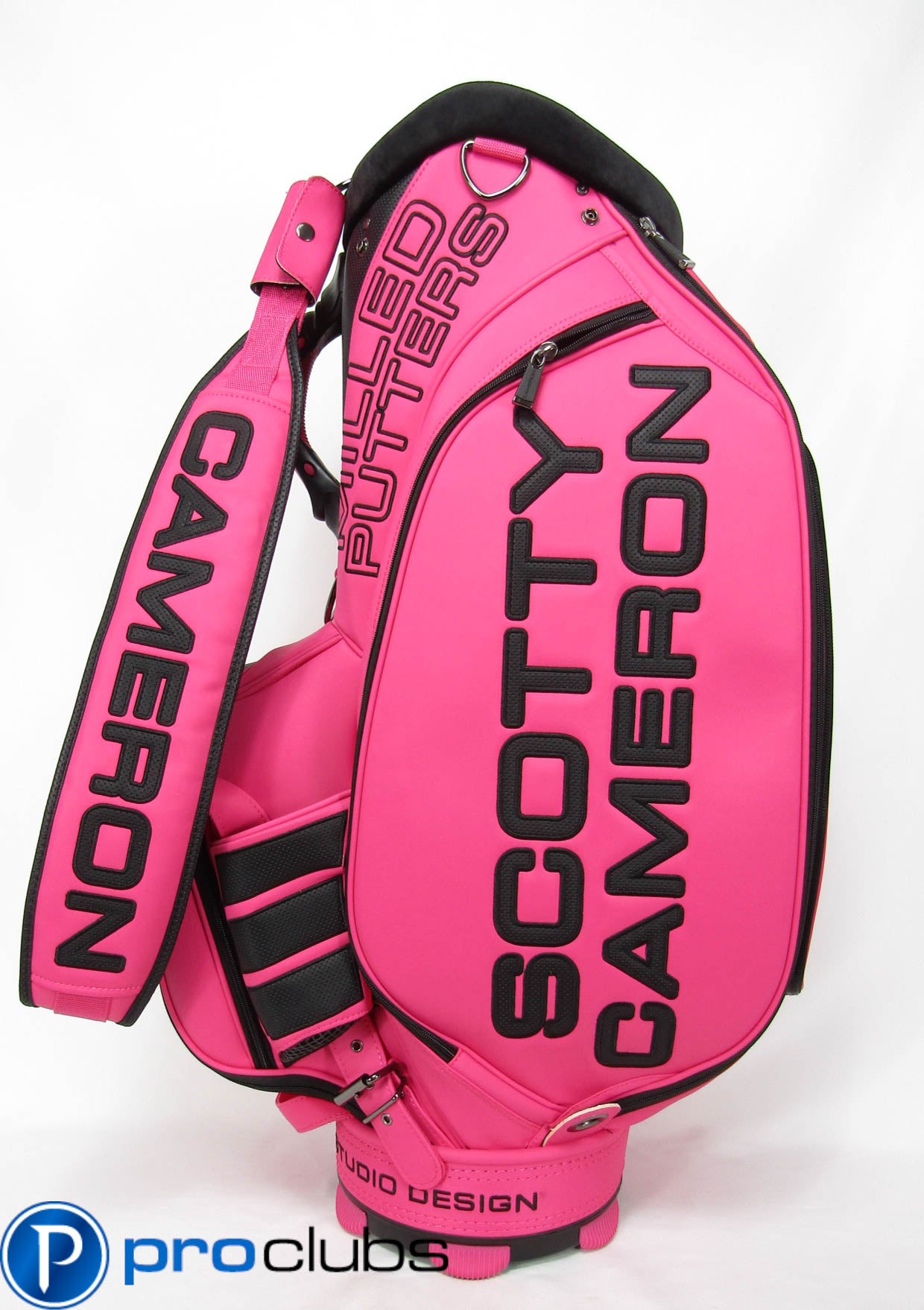 NEW SCOTTY CAMERON TOUR CIRCLE-T STUDIO DESIGN PINK STAFF BAG #450135