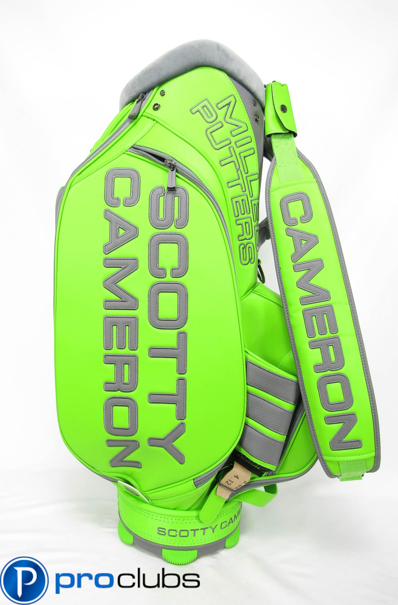 NEW SCOTTY CAMERON '2014 CIRCLE-T LIME GREEN TOUR STAFF BAG #450134