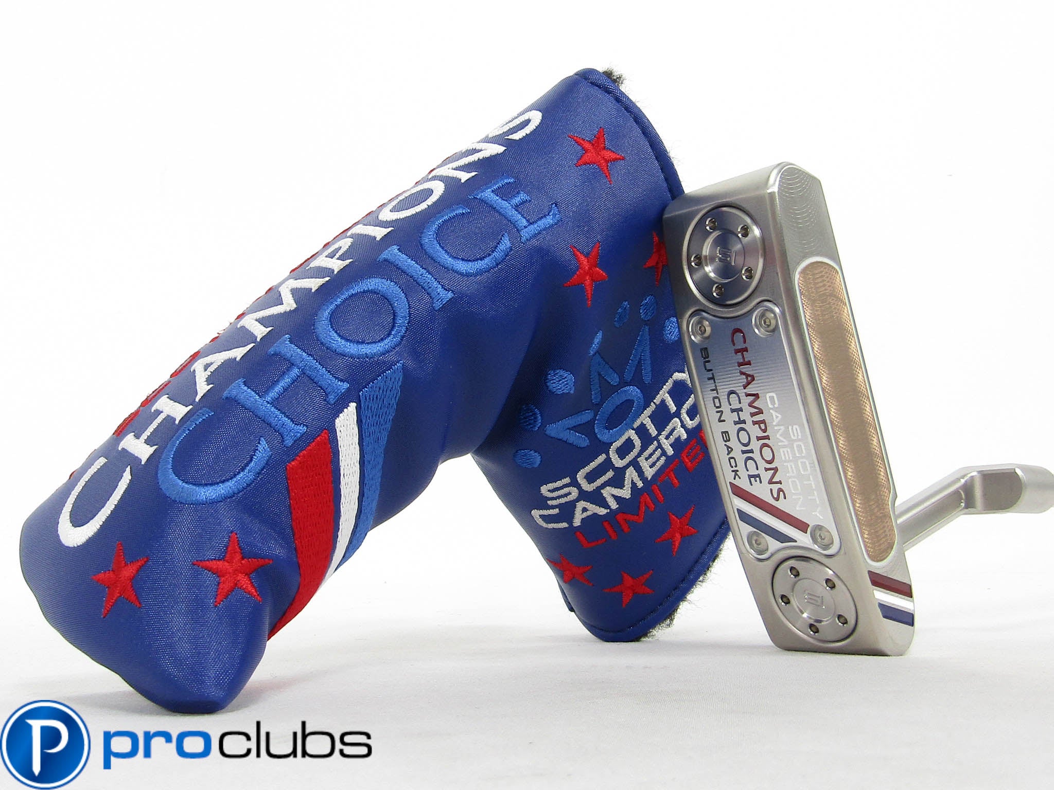 NEW SCOTTY CAMERON CHAMPIONS CHOICE NEWPORT+ BUTTON BACK PUTTER 34" w/HC #452417