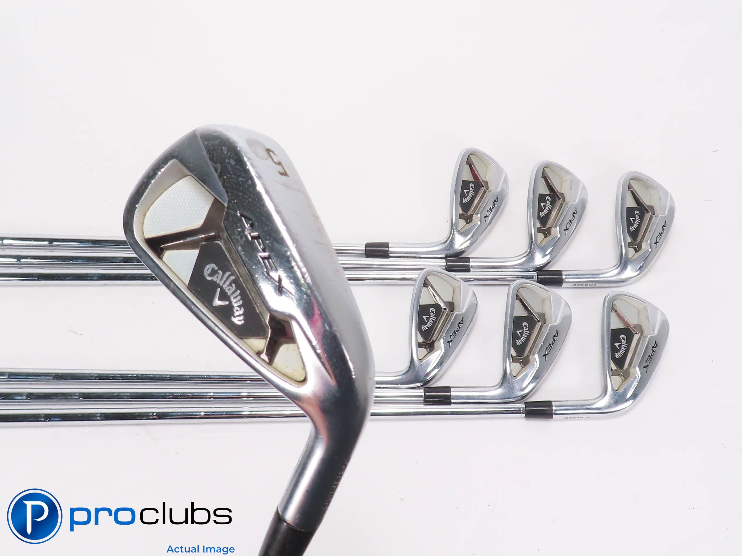 Callaway '21 APEX DCB 5-PW,AW IRON SET - KBS 120 Stiff Flex Steel +1/4