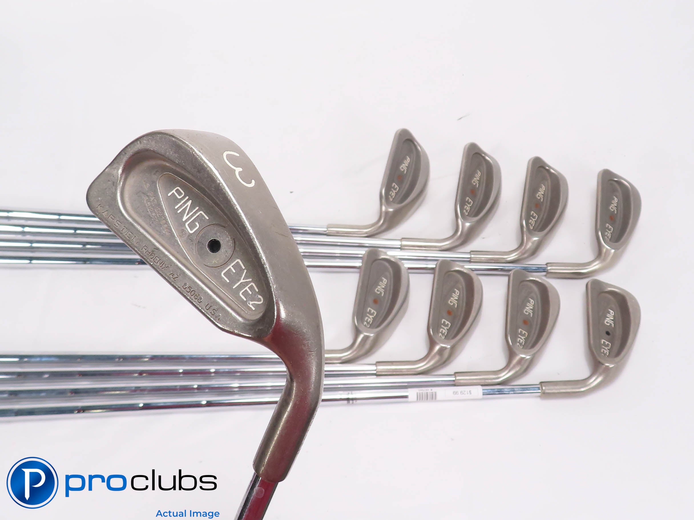 Ping EYE2 3-PW,SW IRON SET Brown Dot Ping ZZ Lite Stiff Flex Steel -1/