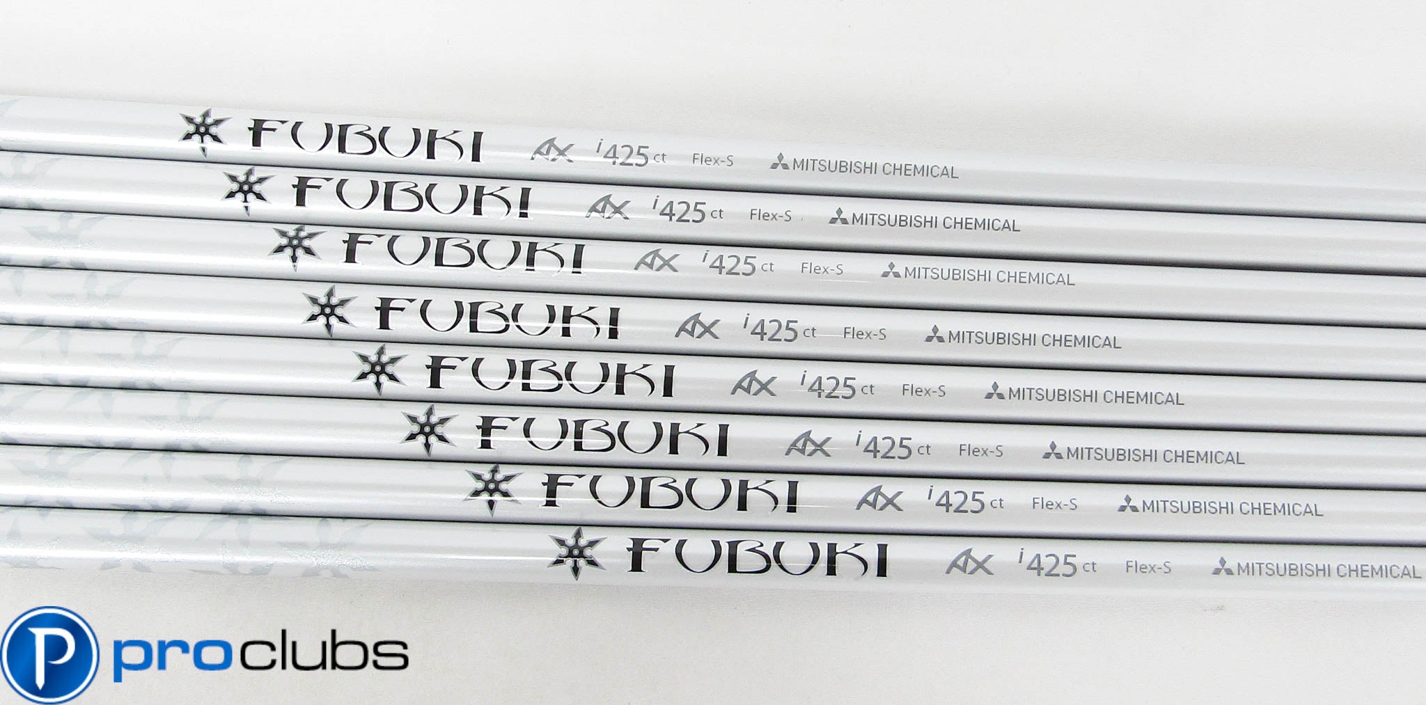 NEW MITSUBISHI FUBUKI AX i425 STIFF FLEX GRAPHITE IRON SHAFTS 3-PW .355 #451480