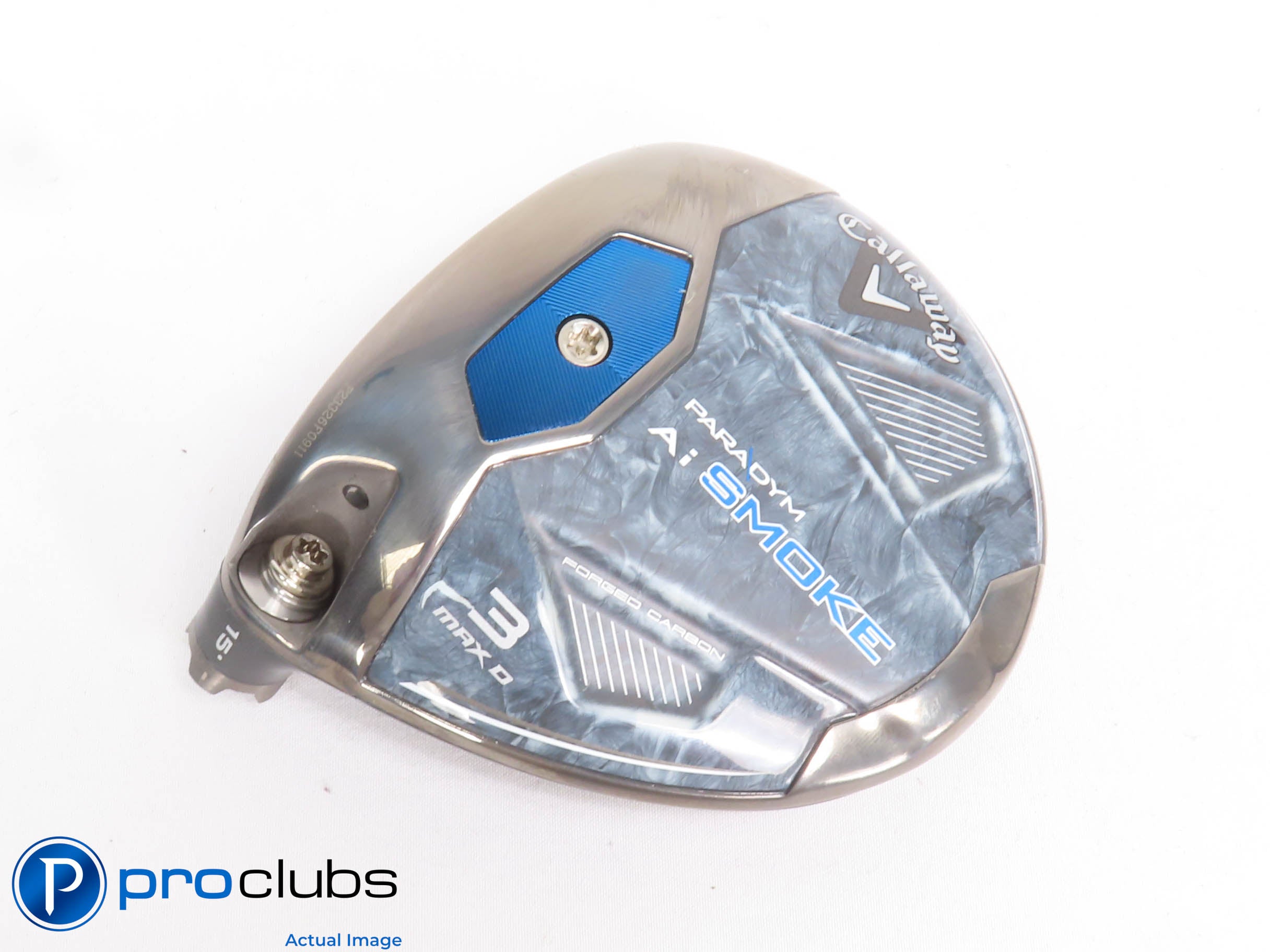 Left Handed Callaway PARADYM Ai Smoke MAX D 15* 3 Wood - Head Only - L/H #429186
