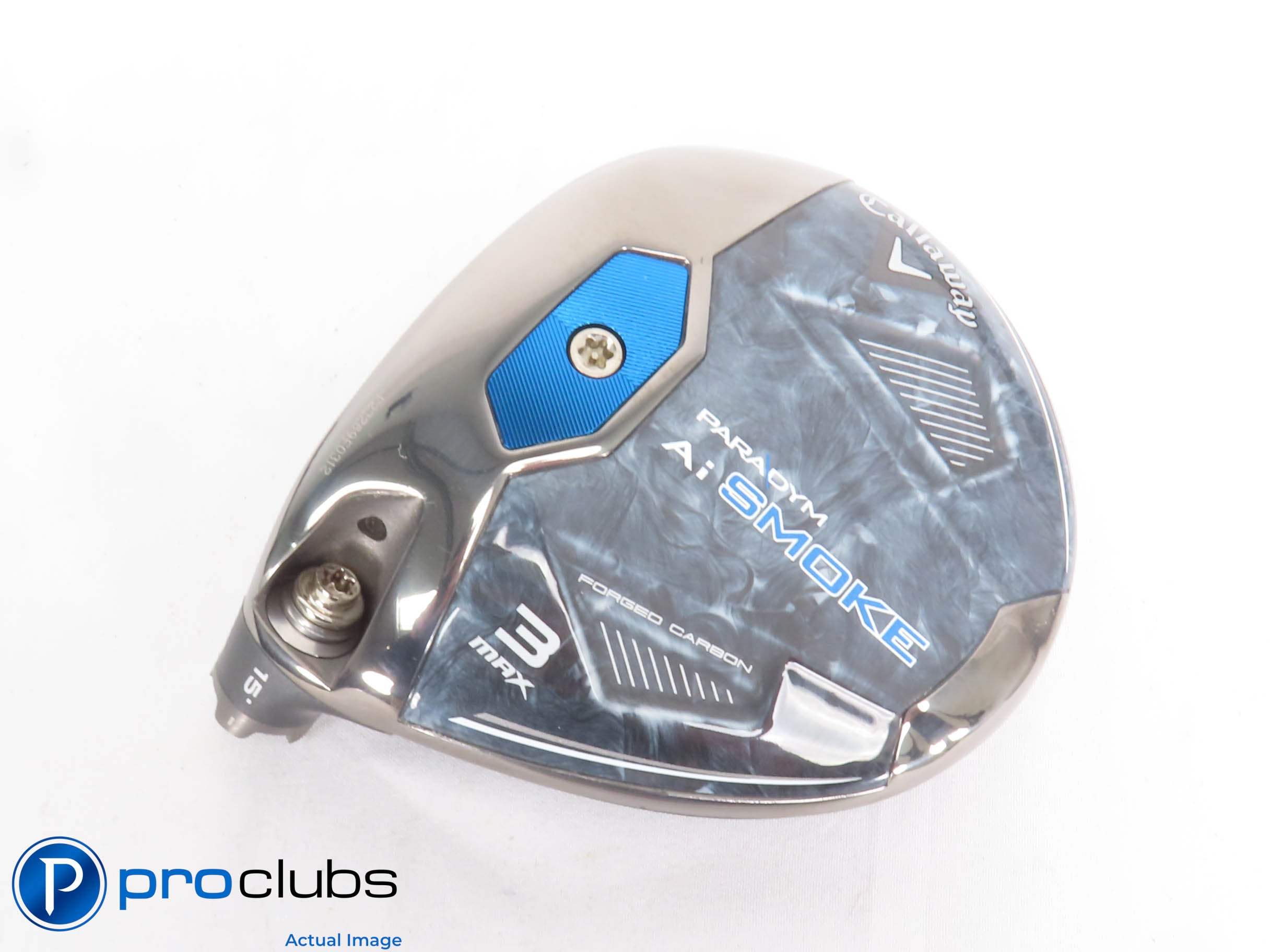 Nice! Left Handed Callaway PARADYM Ai Smoke MAX 15* 3 Wood - Head Only - 430620