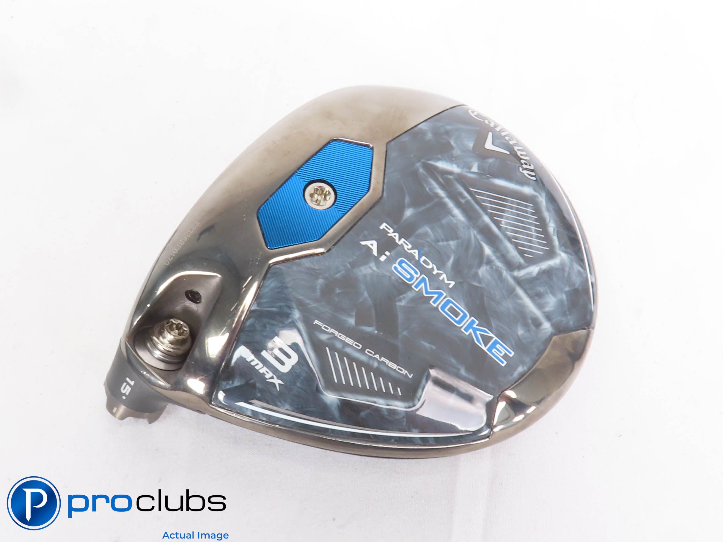 Nice! Left Handed Callaway PARADYM Ai Smoke MAX 15* 3 Wood - Head Only - 429482