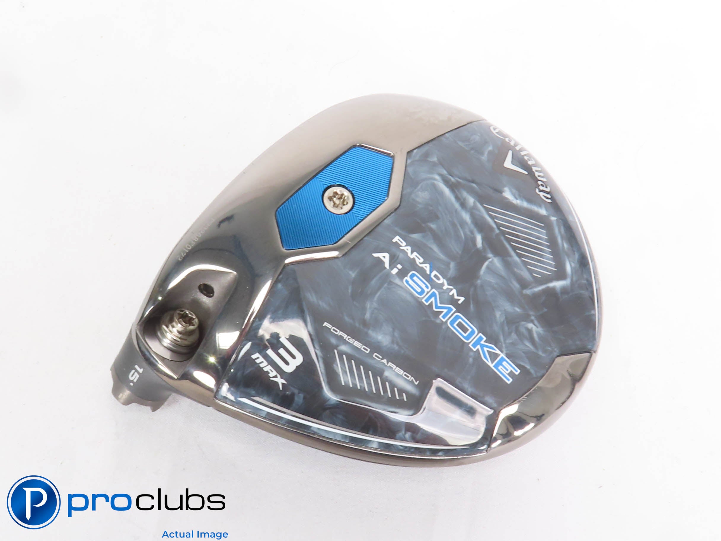 Mint! Left Handed Callaway PARADYM Ai Smoke MAX 15* 3 Wood - Head Only - 430105