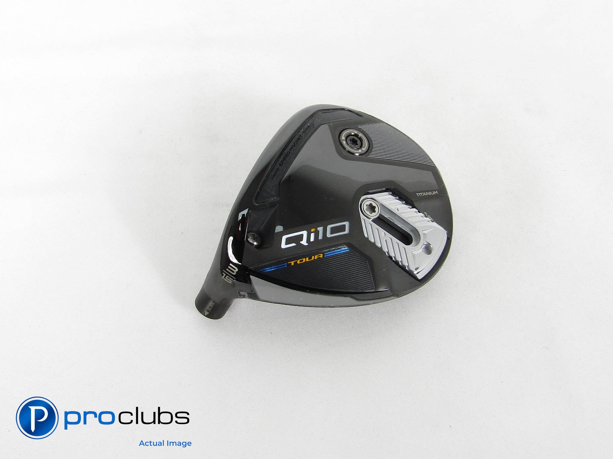 Excellent! Left Handed TaylorMade Qi10 Tour 15* 3 Wood - Head Only - 430079