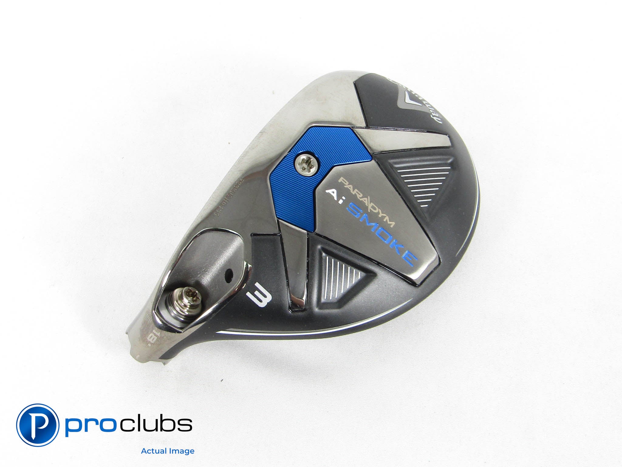 Mint! Left-Handed Callaway Paradym Ai Smoke 18* 3 Hybrid - Head Only - 431213