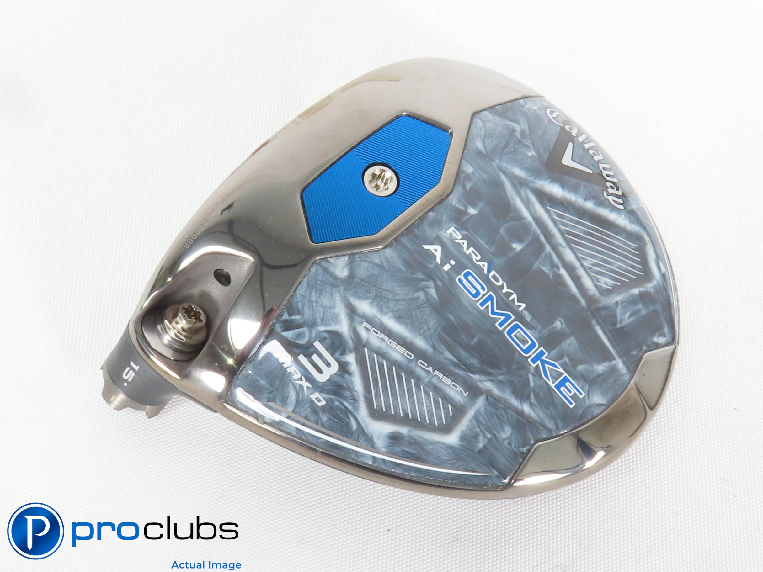 Left Handed Callaway PARADYM Ai Smoke MAX D 15* 3 Wood - Head Only - 434653