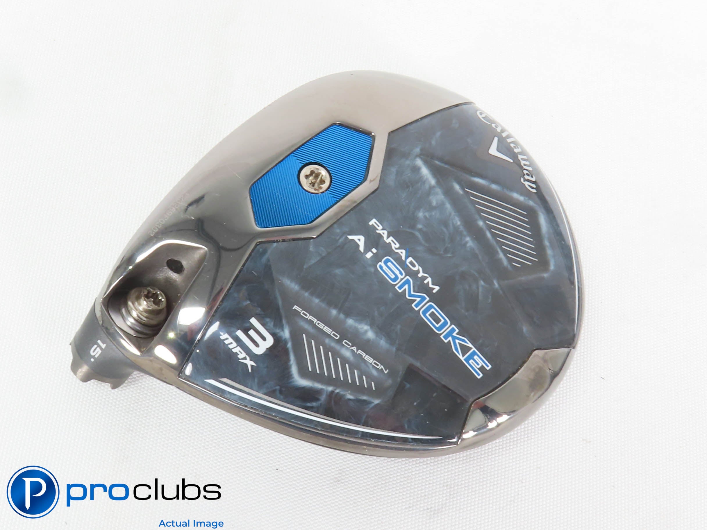 Excellent! Left Handed Callaway PARADYM Ai Smoke MAX 15* 3 Wood - Head - 434647