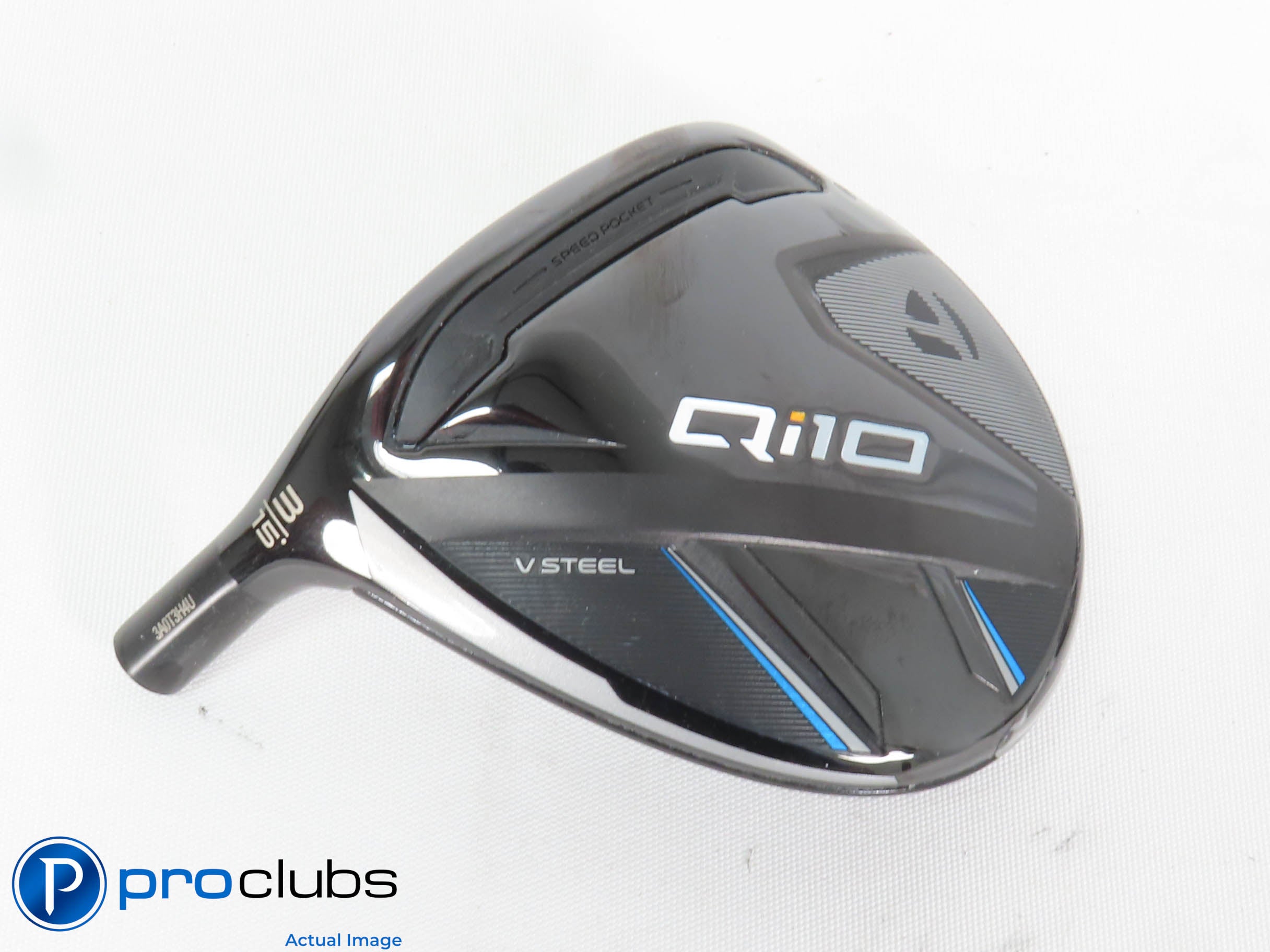 Excellent! Left Handed TaylorMade Qi10 15* 3 Wood - Head Only - 433574