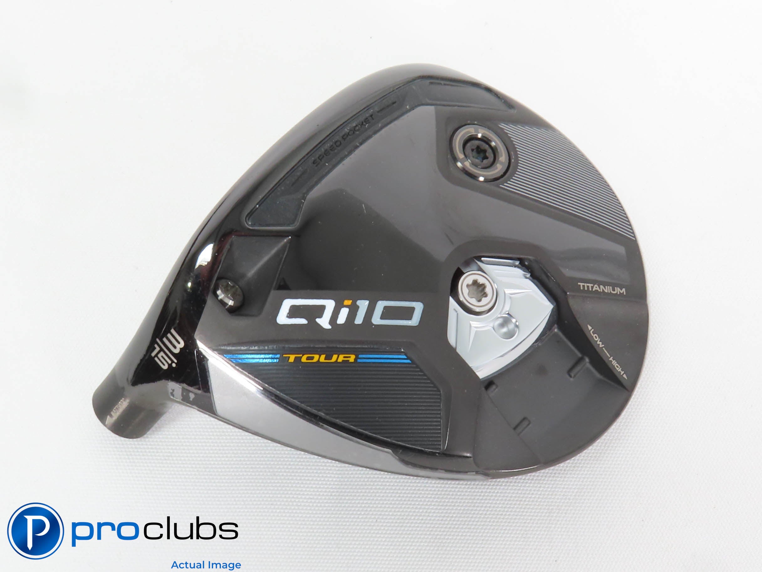 Mint! Left Handed TaylorMade Qi10 Tour 15* 3 Wood - Head Only - 431339