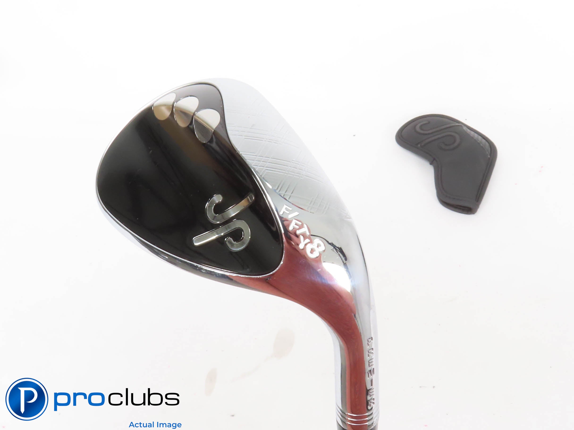Excellent! James Patrick Premier Chrome Black Polished 58* Wedge w/ HC - 437462
