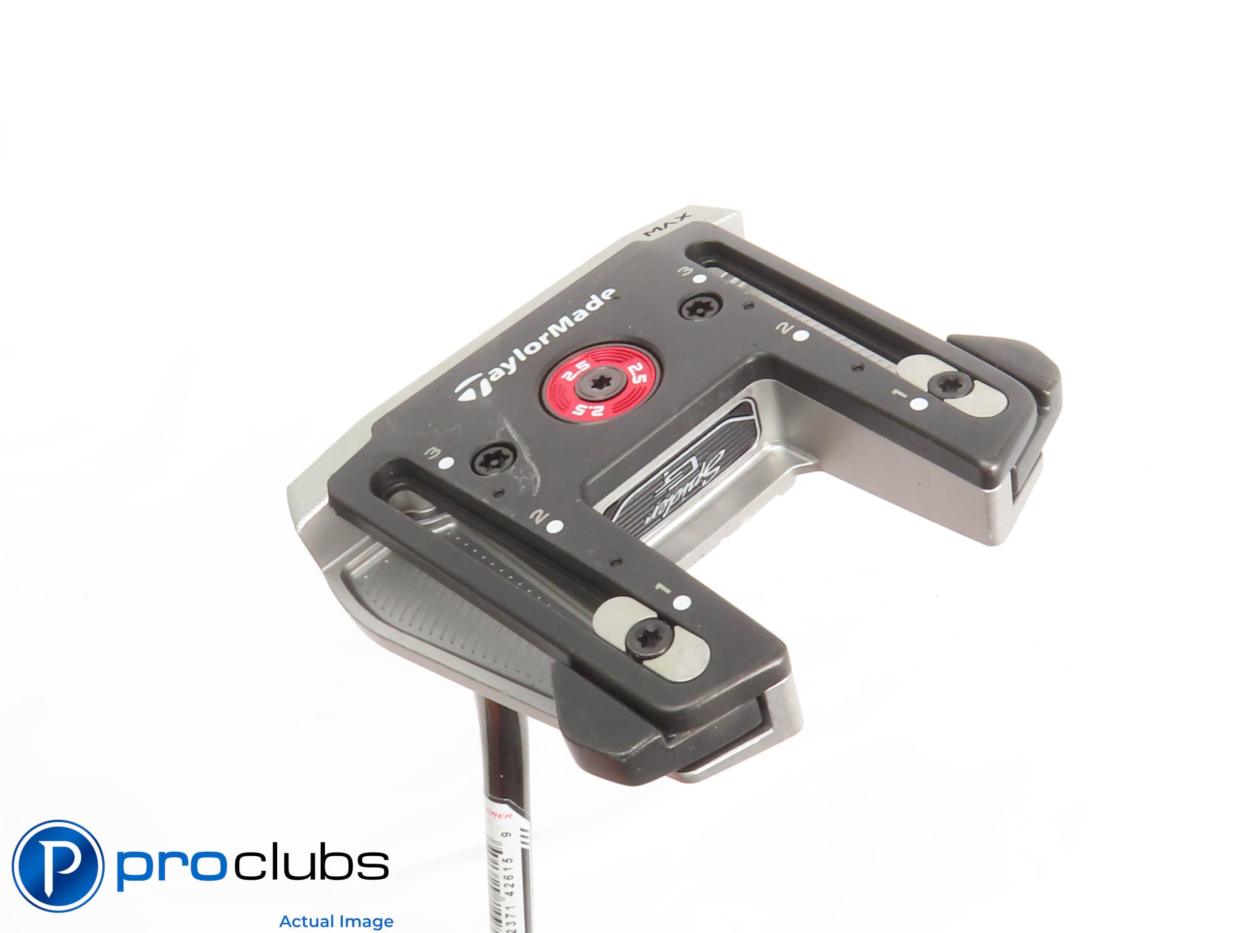 Left Handed TaylorMade Spider GT MAX Silver Single Bend 35" PUTTER 436640