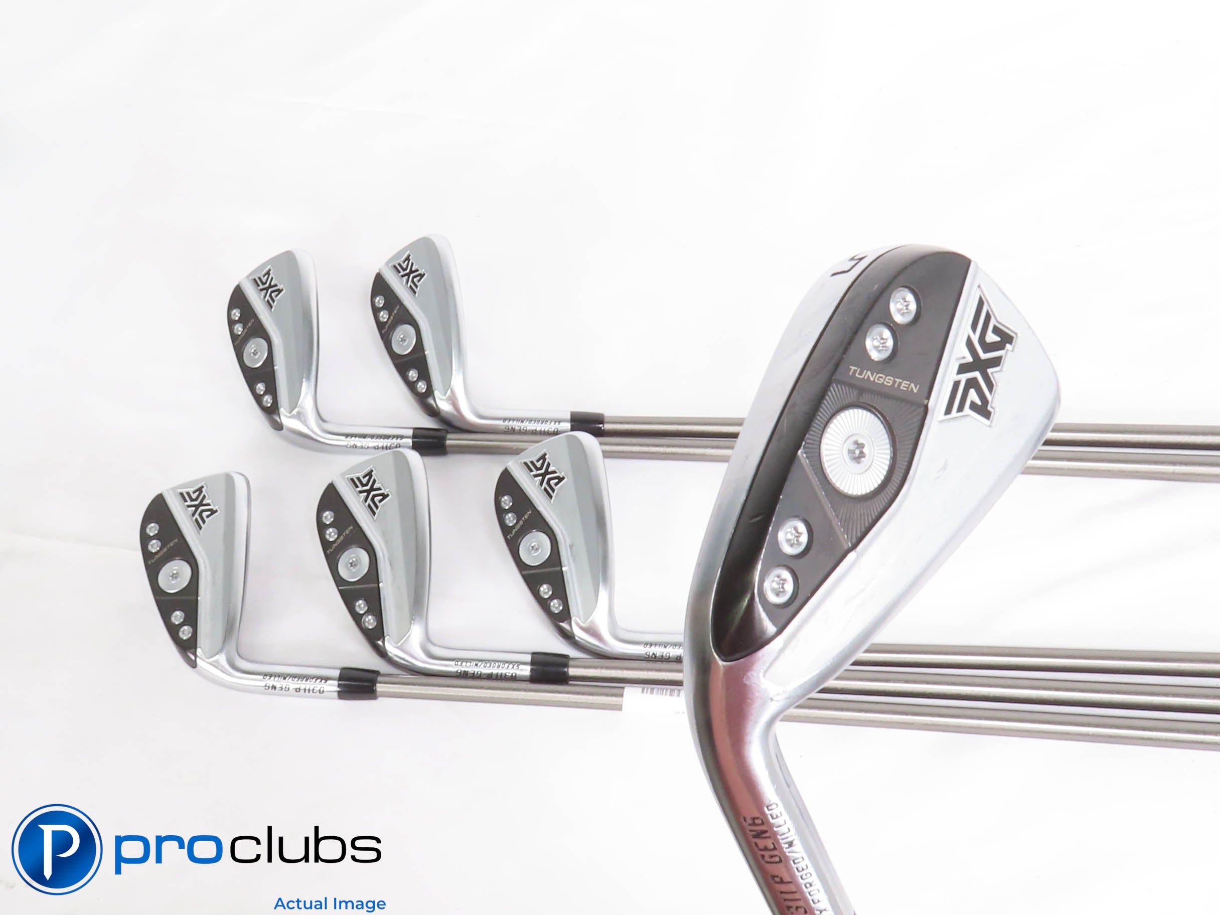 Left Handed PXG 0311P Gen6 Chrome 5-PW, GW Irons (NO 7 Iron) - Regular - 438671