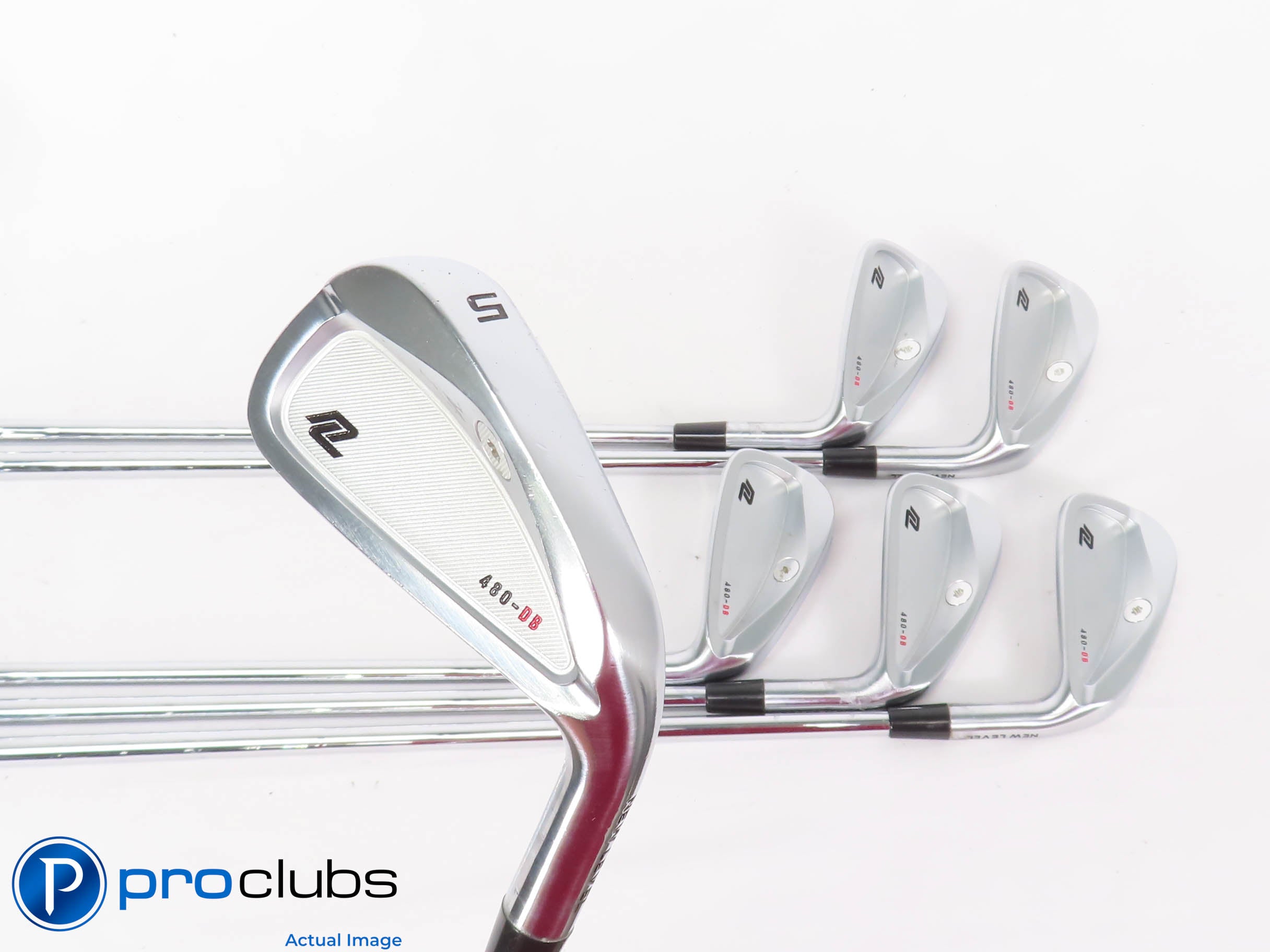 Nice NEW LEVEL 480-DB 5-PW IRON SET - NSPro 950GH Extra-Stiff Flex Steel 433700