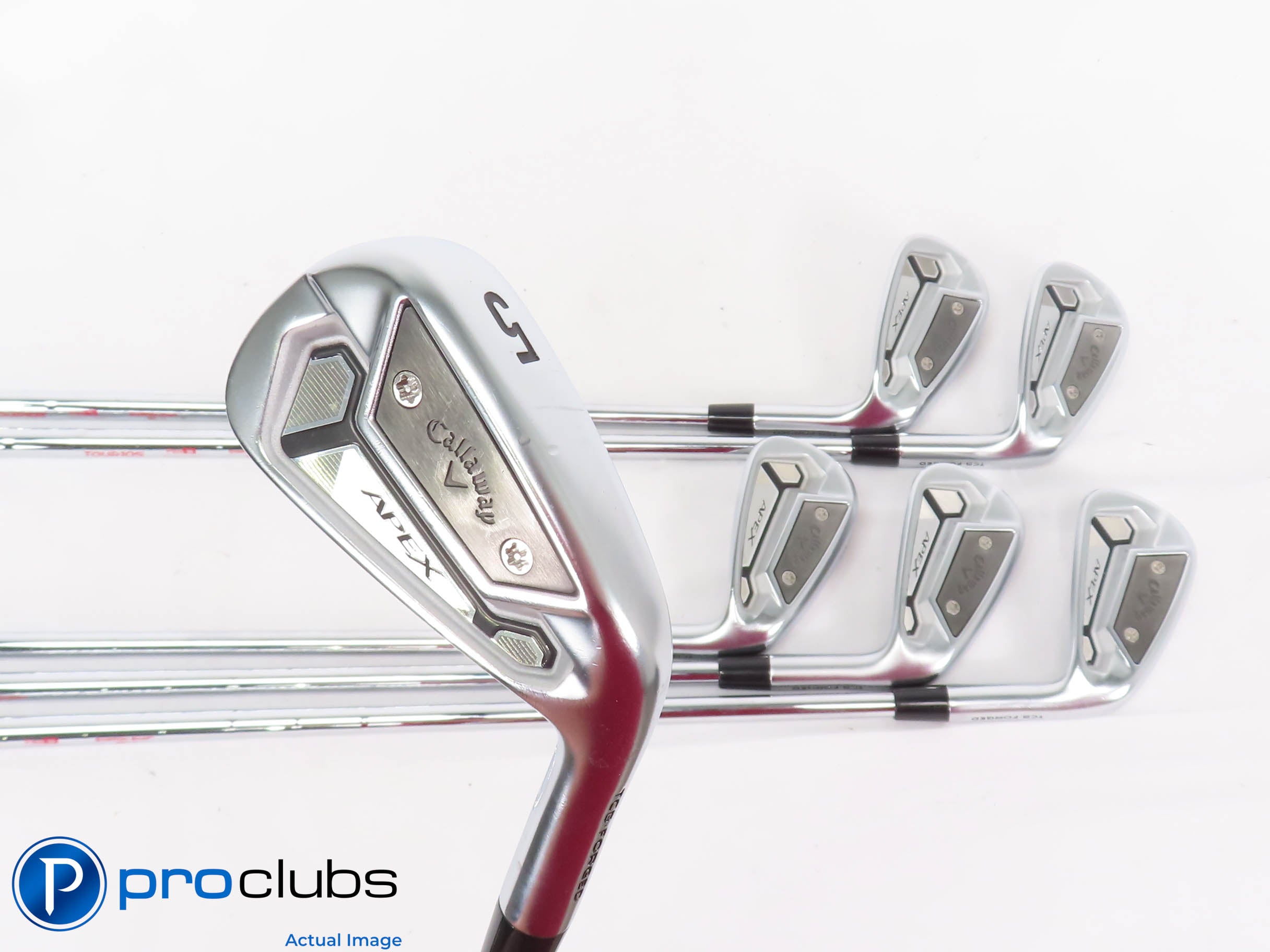 Nice Callaway '21 APEX TCB 5-PW IRON SET Modus 105 Stiff Flex Steel -1/2" 440279