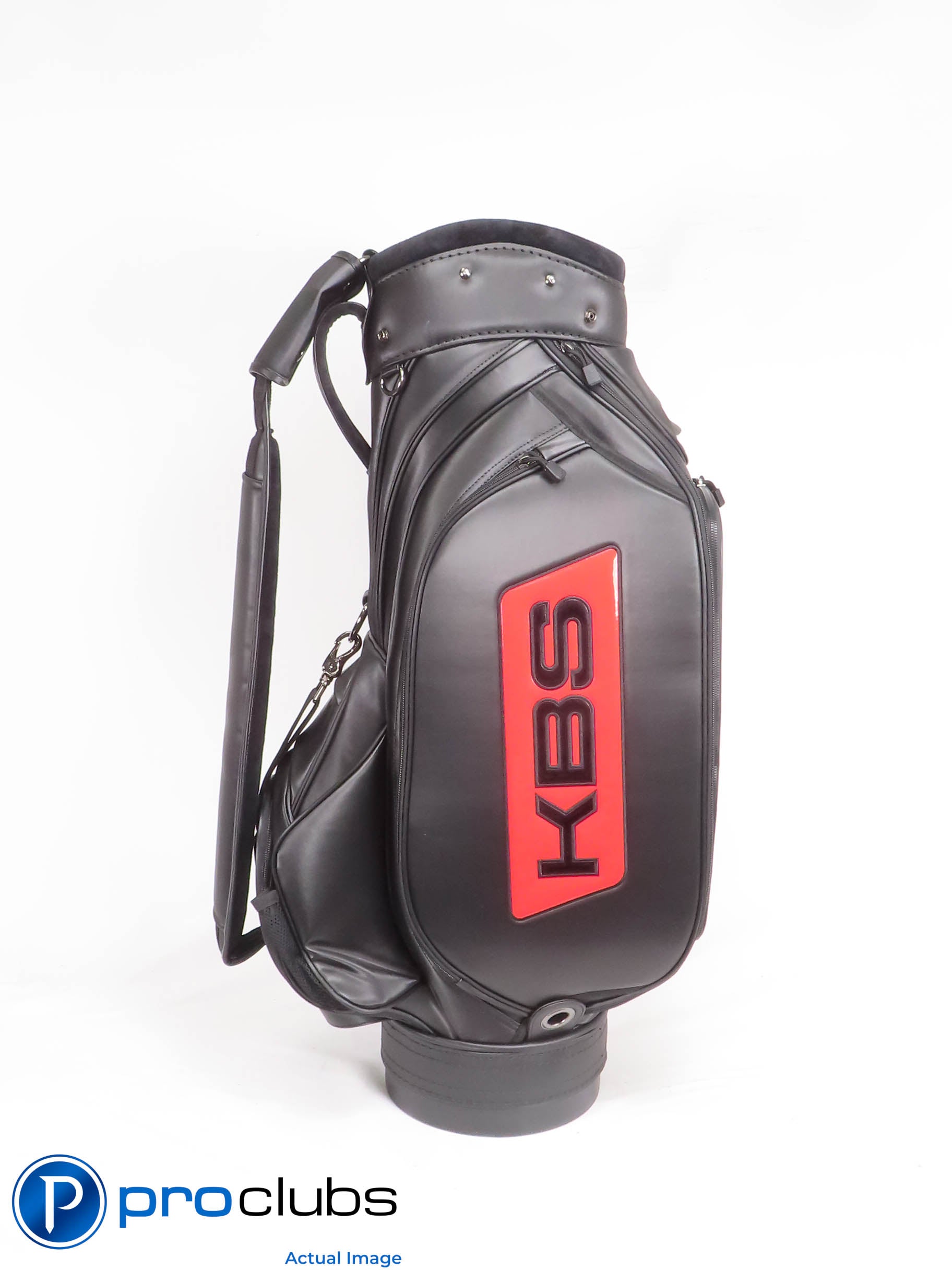 Nice KBS Staff Golf Bag w/Rainhood - Black 440289