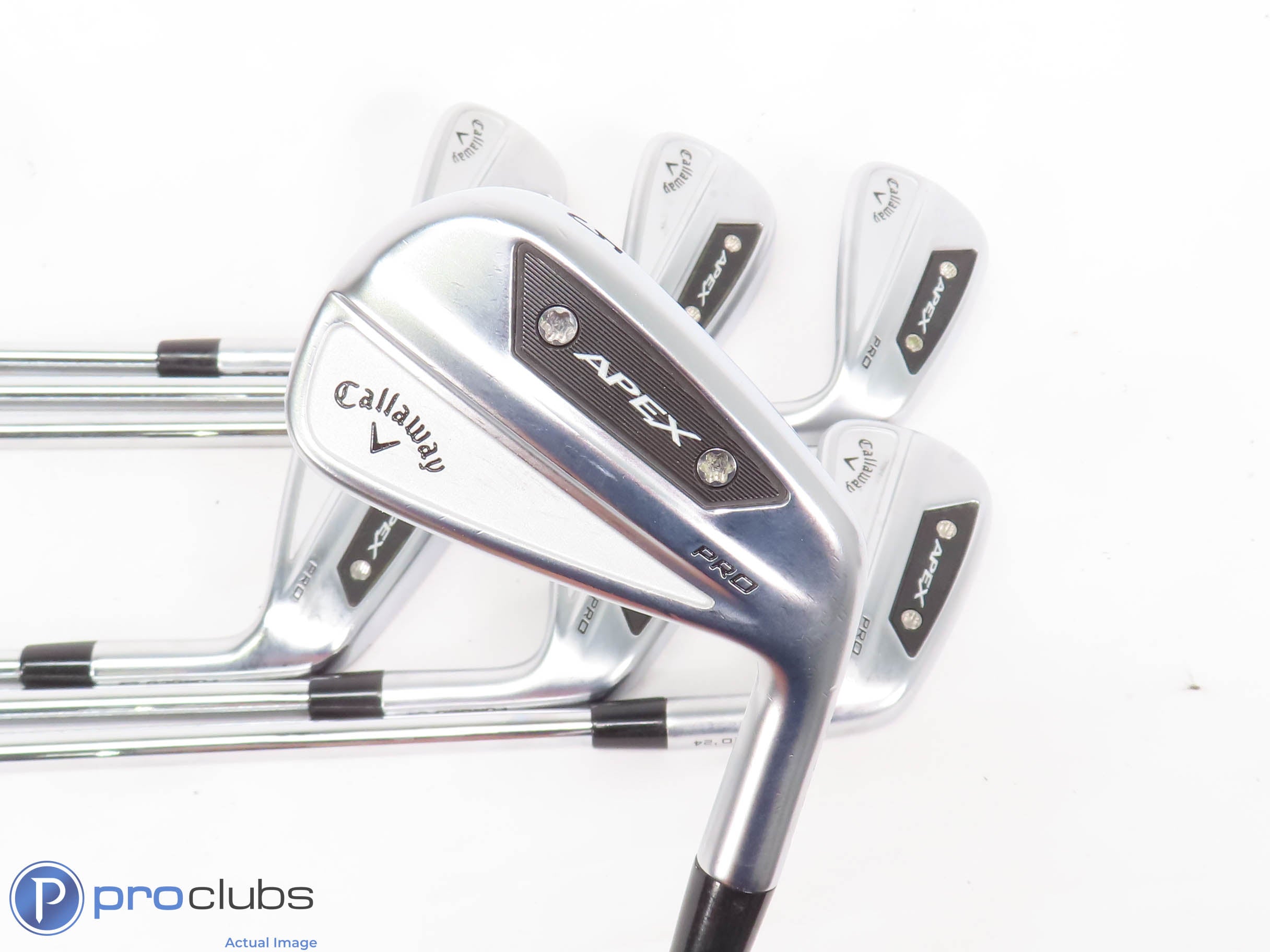 Nice Callaway 24 APEX PRO 5-PW,AW IRON SET Zelos Regular Flex Steel -1/2" 440126