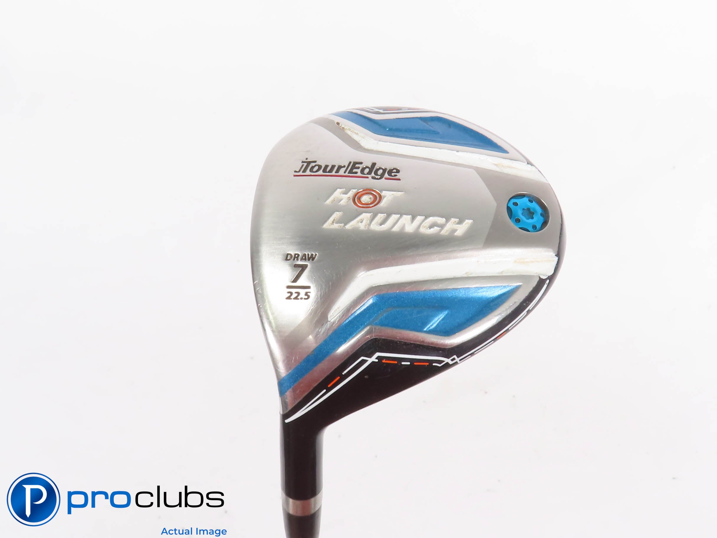 Left Handed Tour Edge Hot Launch 22.5* 7 Wood - Grafalloy Ladies Flex - 433956