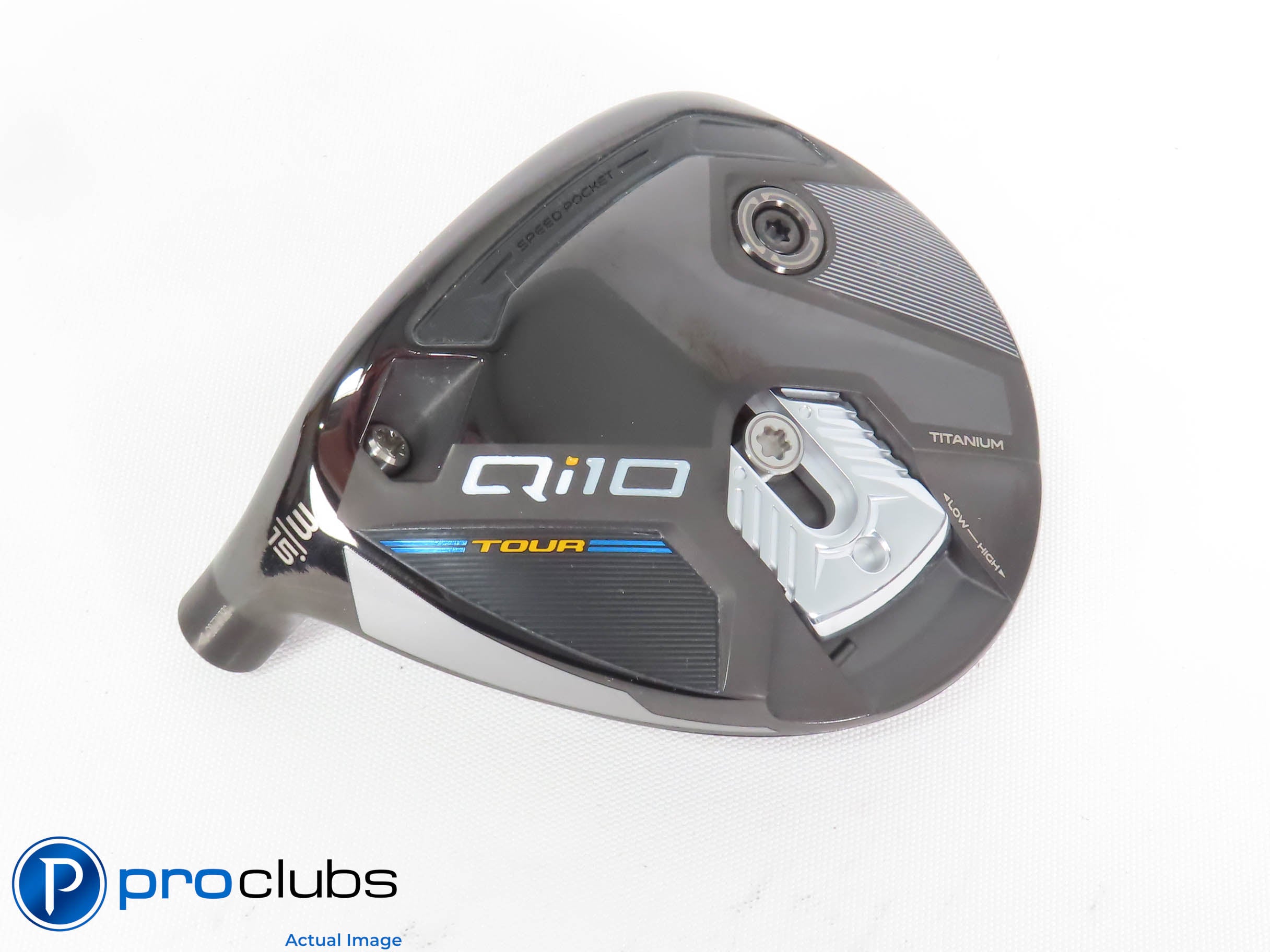Nice Left Handed TaylorMade '24 Qi10 Tour 15* 3 Wood HEAD ONLY 440983