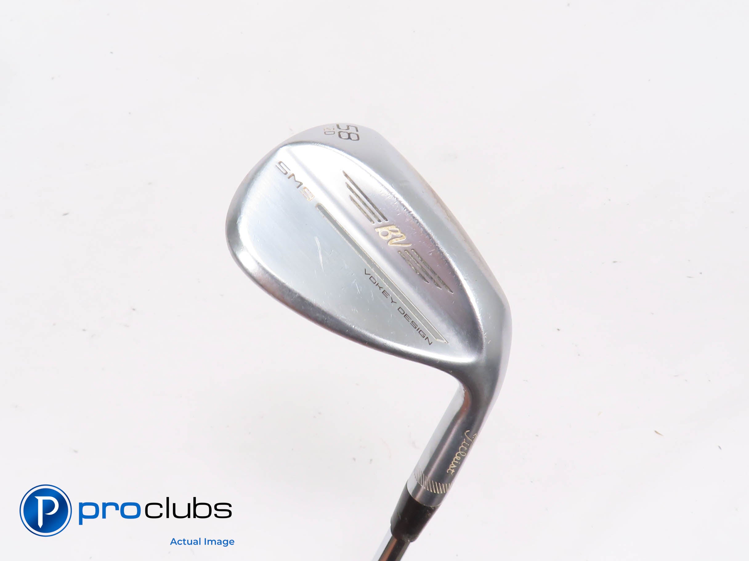 Titleist Vokey SM9 Chrome 58*(12*) Wedge D-Grind - Vokey Wedge Flex #439667