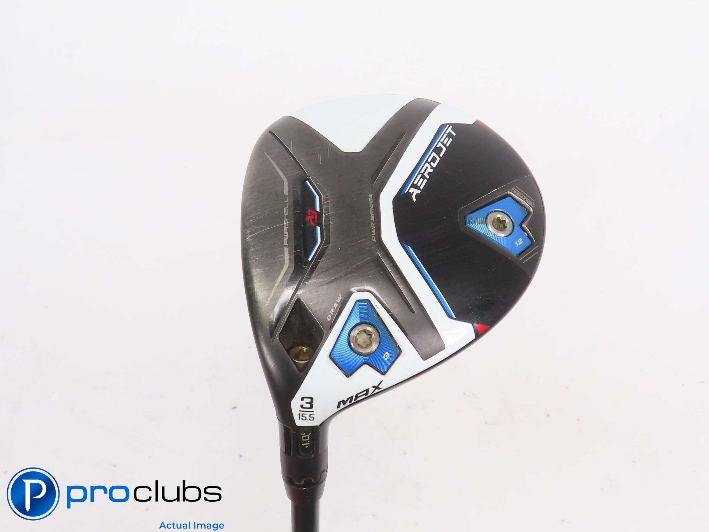 Left Handed Cobra AEROJET MAX 15.5* 3 WOOD - Helium Black 4F2 Senior Flex 440856