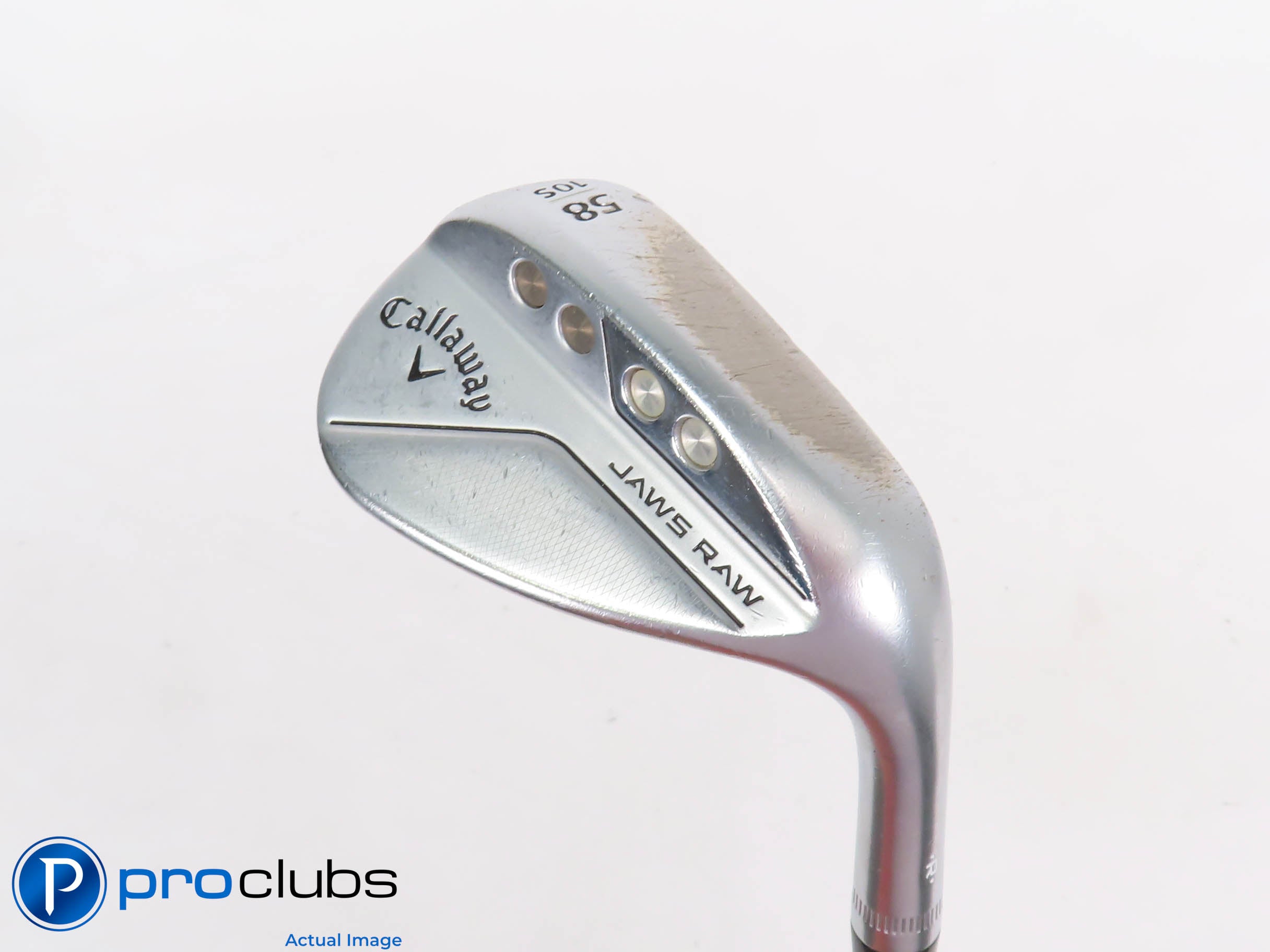 Callaway JAWS RAW Chrome 58*(10*) Wedge S-Grind - DG Spinner Wedge Flex #437252