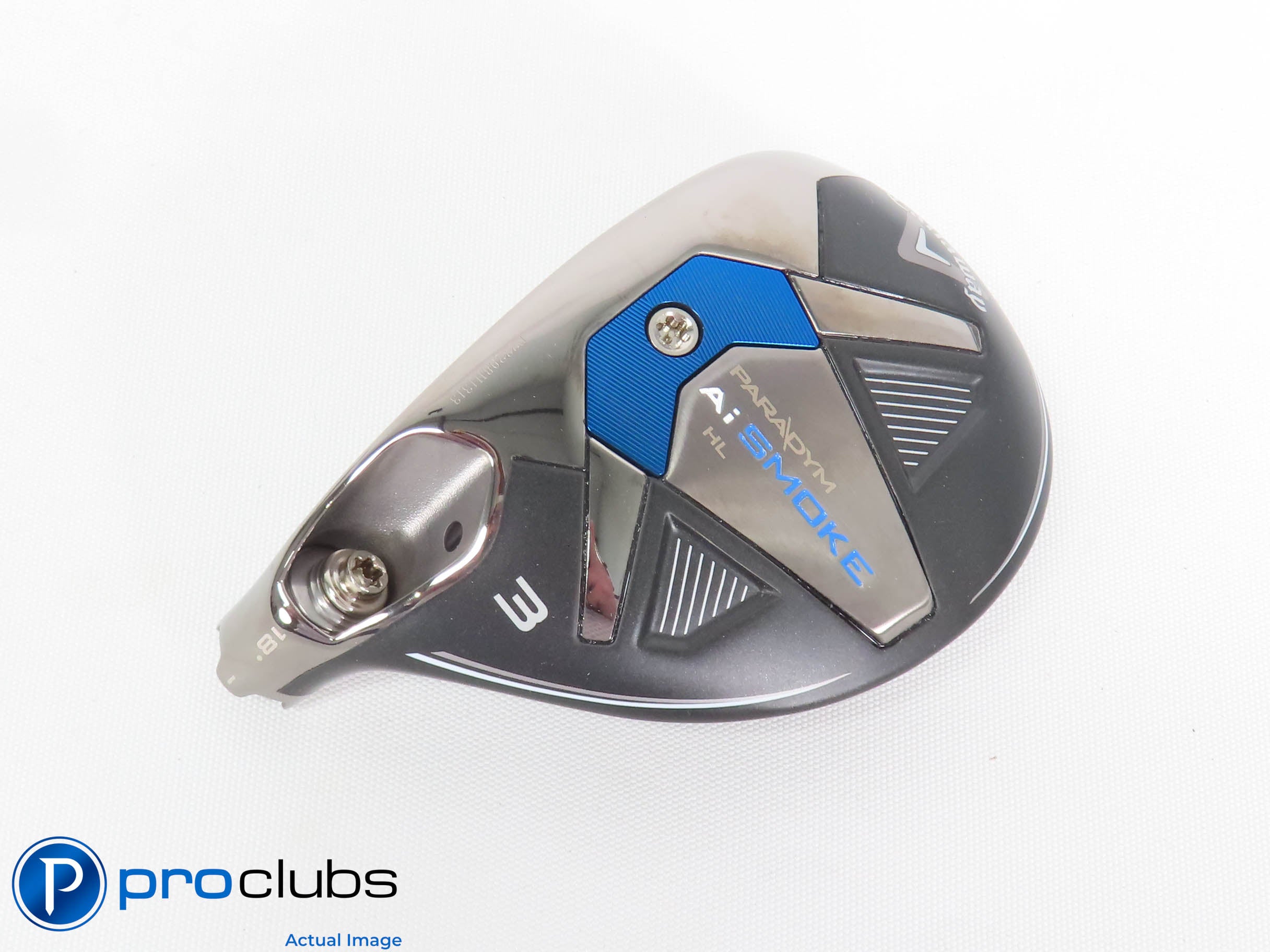 Nice Left Handed Callaway Paradym Ai Smoke HL 18* 3 Hybrid HEAD ONLY 439447