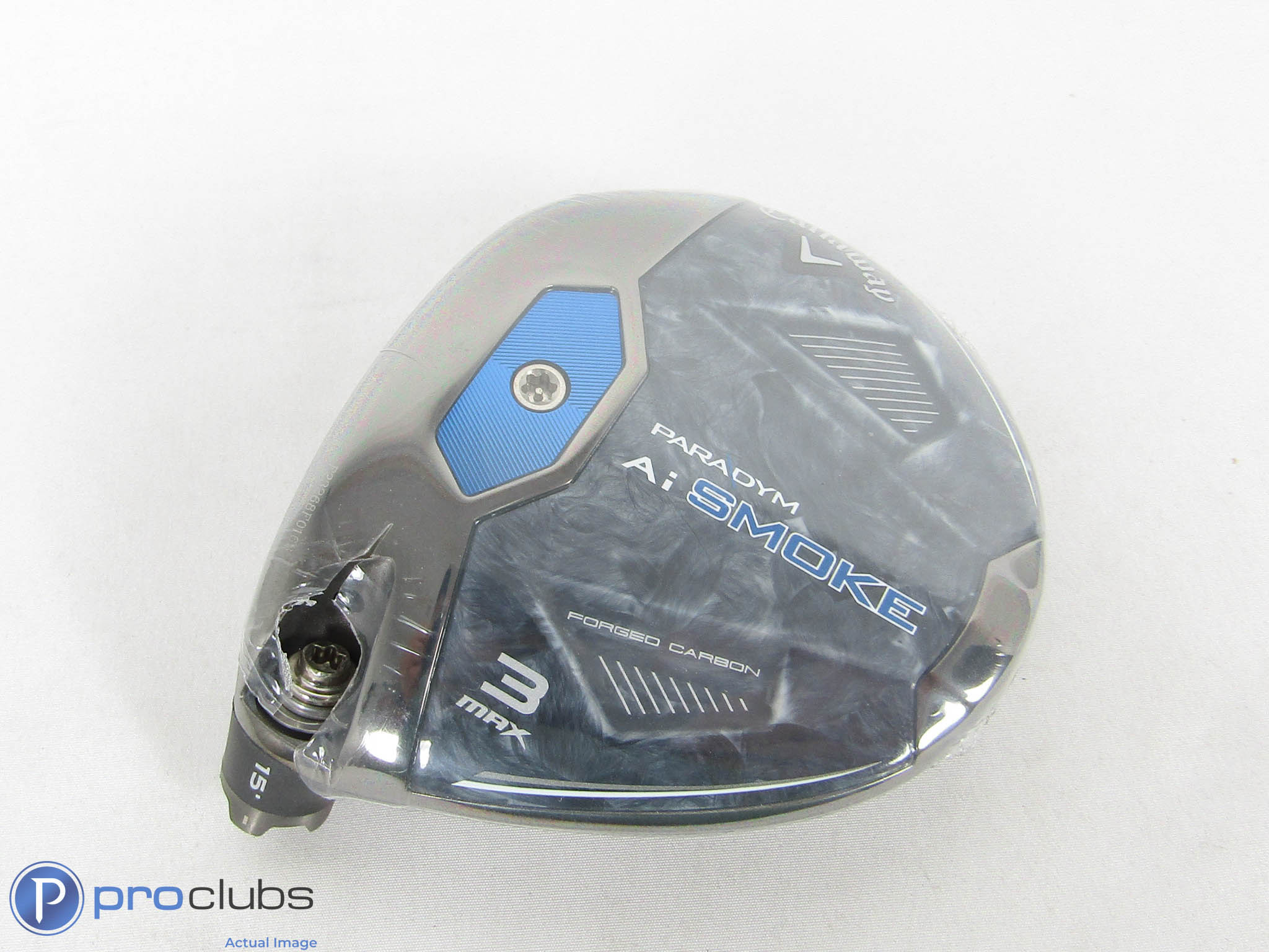 New Left Handed! Callaway Paradym Ai Smoke MAX 15* 3 Wood - Head Only - 443990