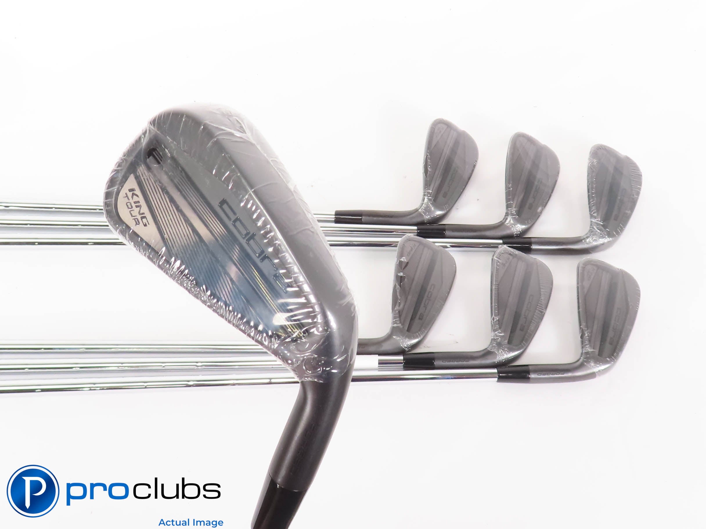 NEW Cobra '24 KING TOUR Black 4-PW IRON SET - KBS Tour Lite Stiff Flex 443344