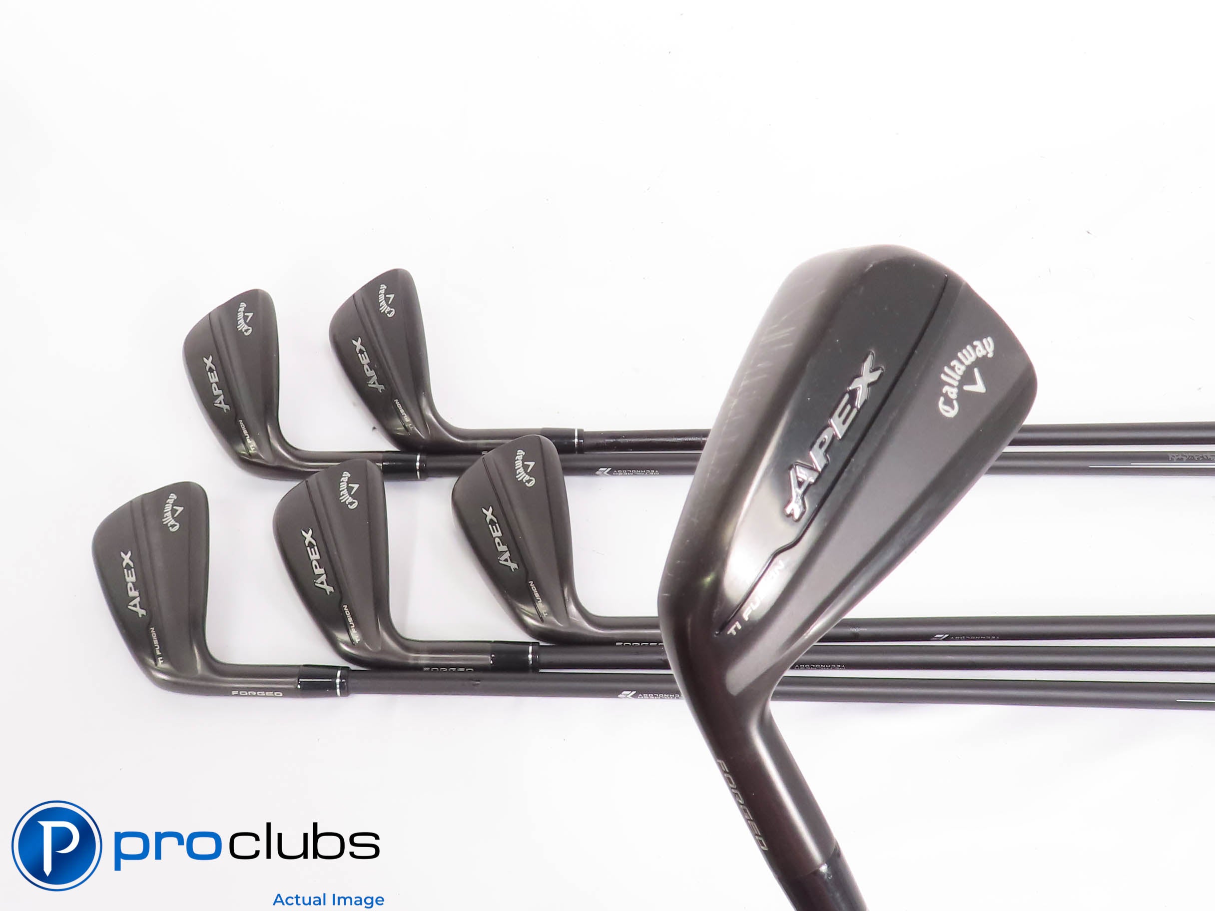 Left Handed Callaway APEX TI FUSION 6-PW,AW IRON SET - MMT 60 Senior Flex 443305