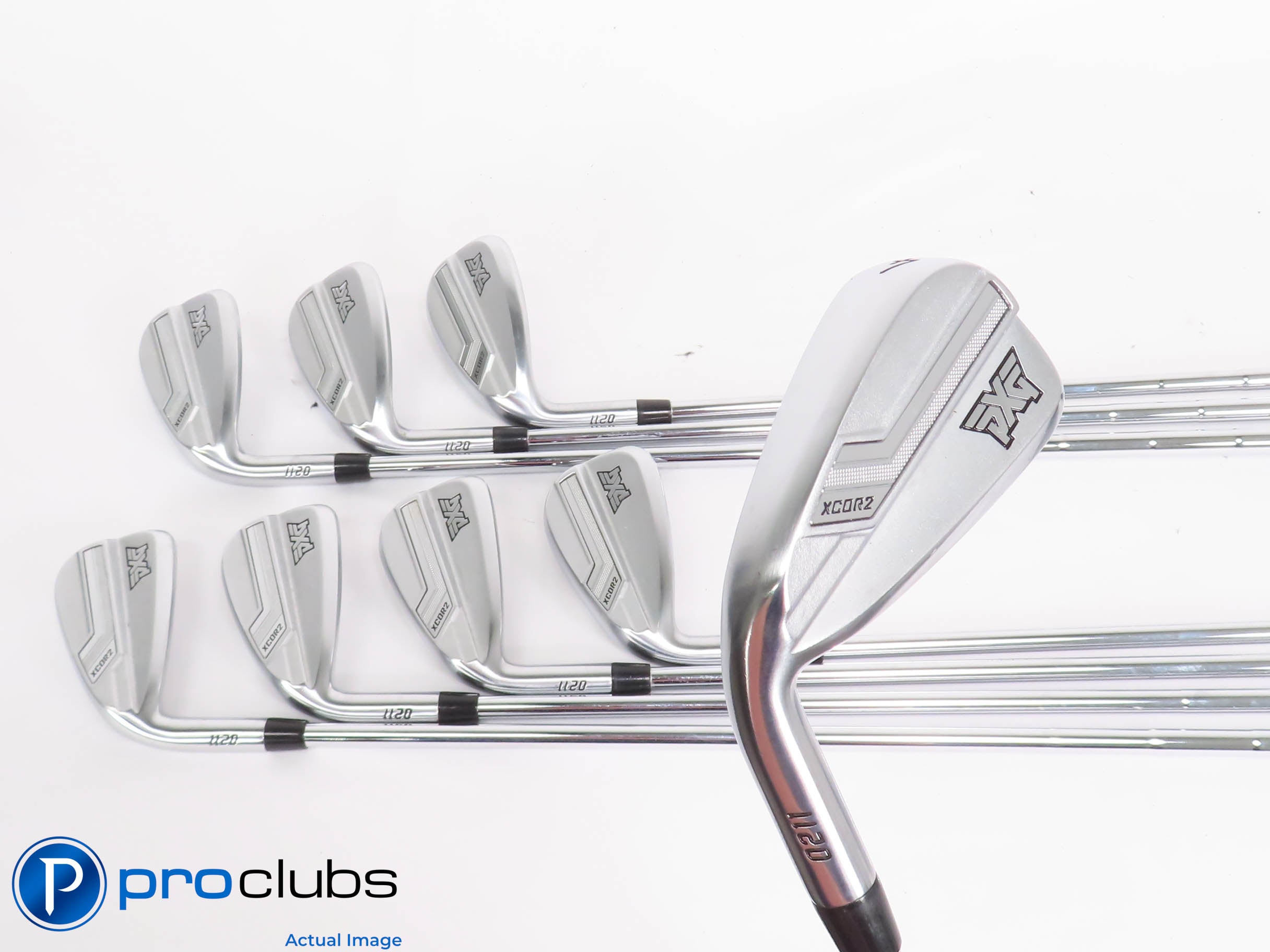 Nice Left Handed PXG 0211 XCOR2 4-PW,GW IRON SET - Regular Flex Steel 439335