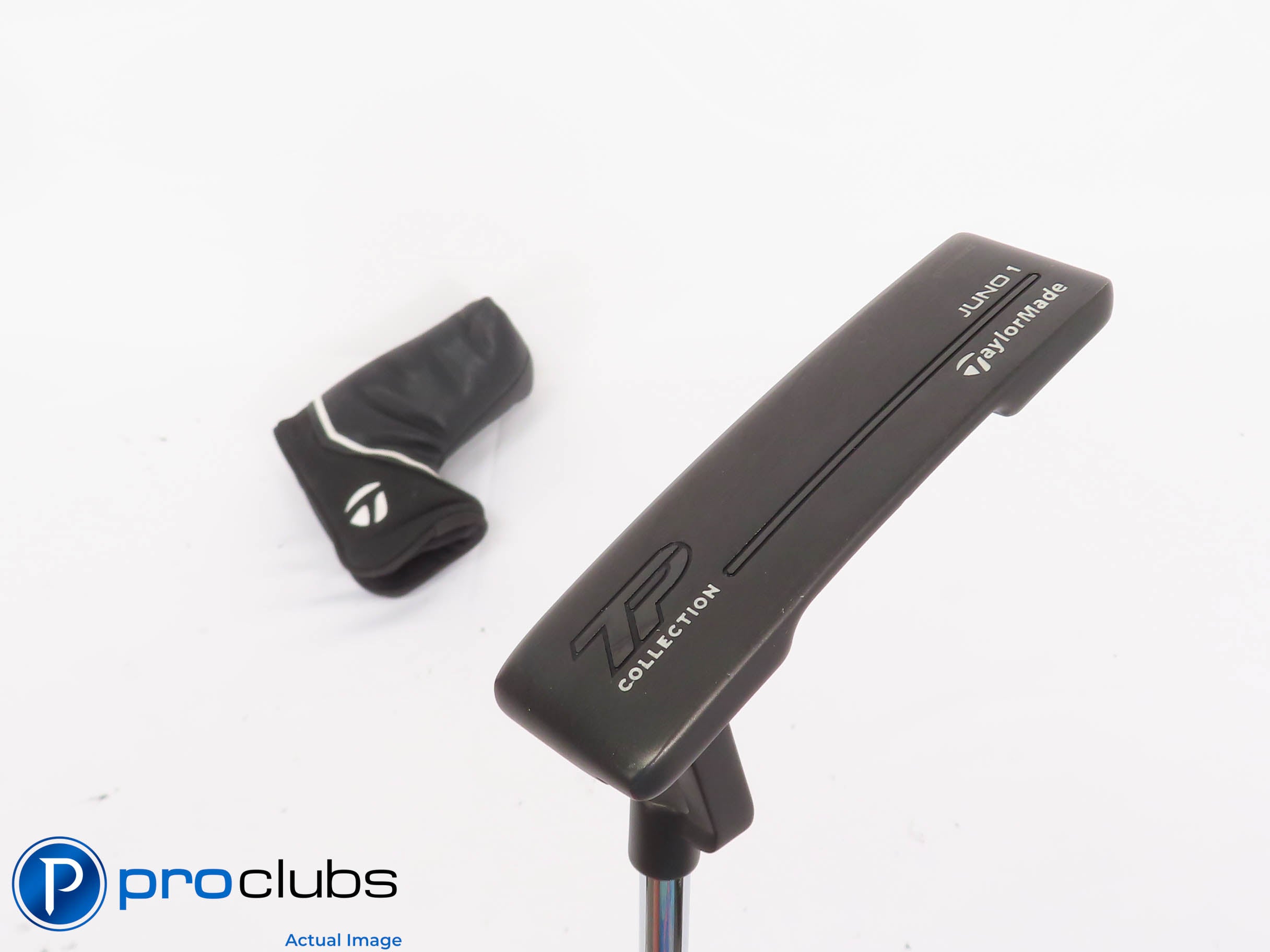 Nice Left Handed TaylorMade '24 TP Black JUNO 1 35" PUTTER w/Cover - KBS 443627