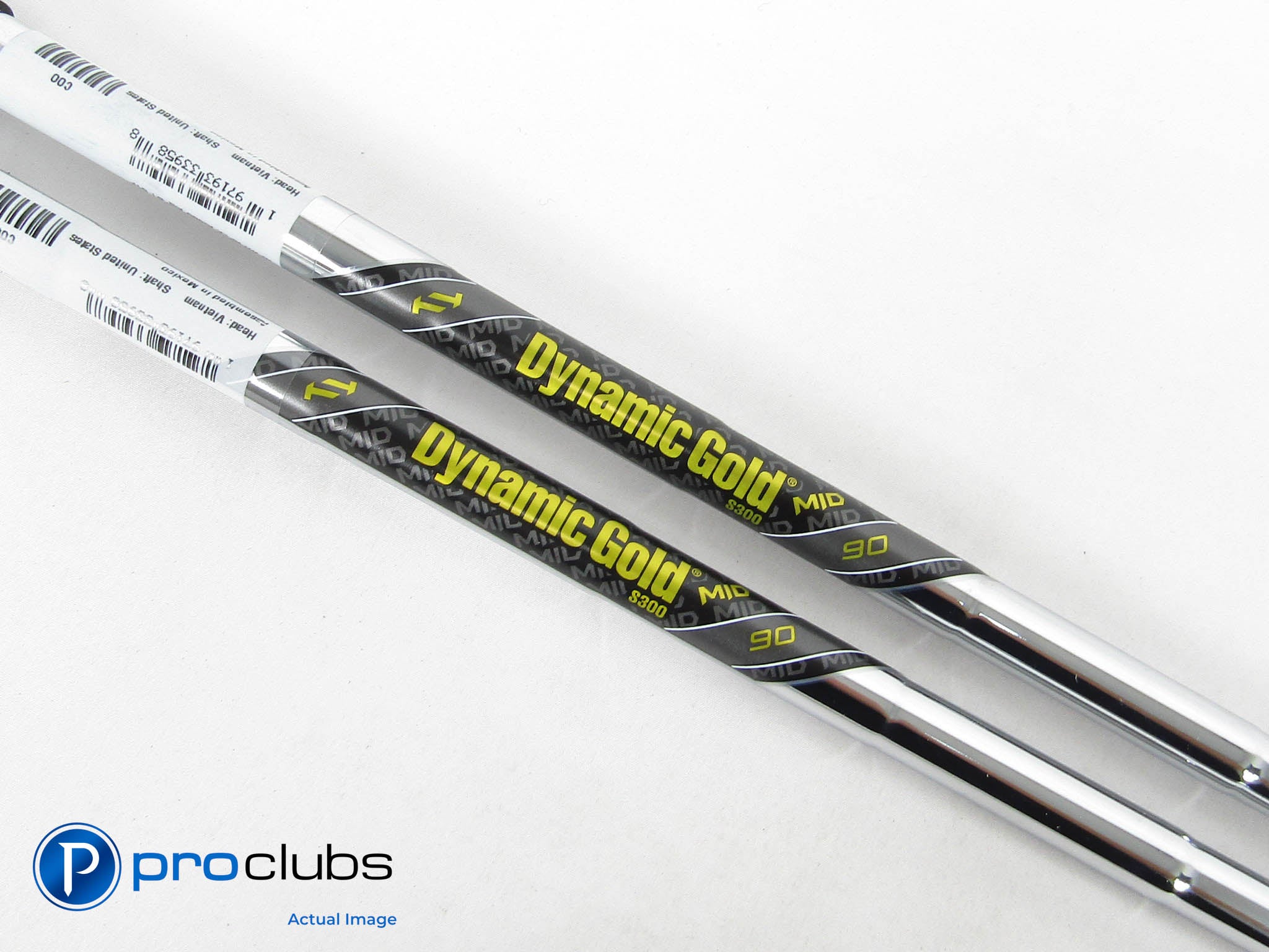 2pc Dynamic Gold Mid 90 R300 Regular Flex Wedge Shaft Set .370" Tip #445693