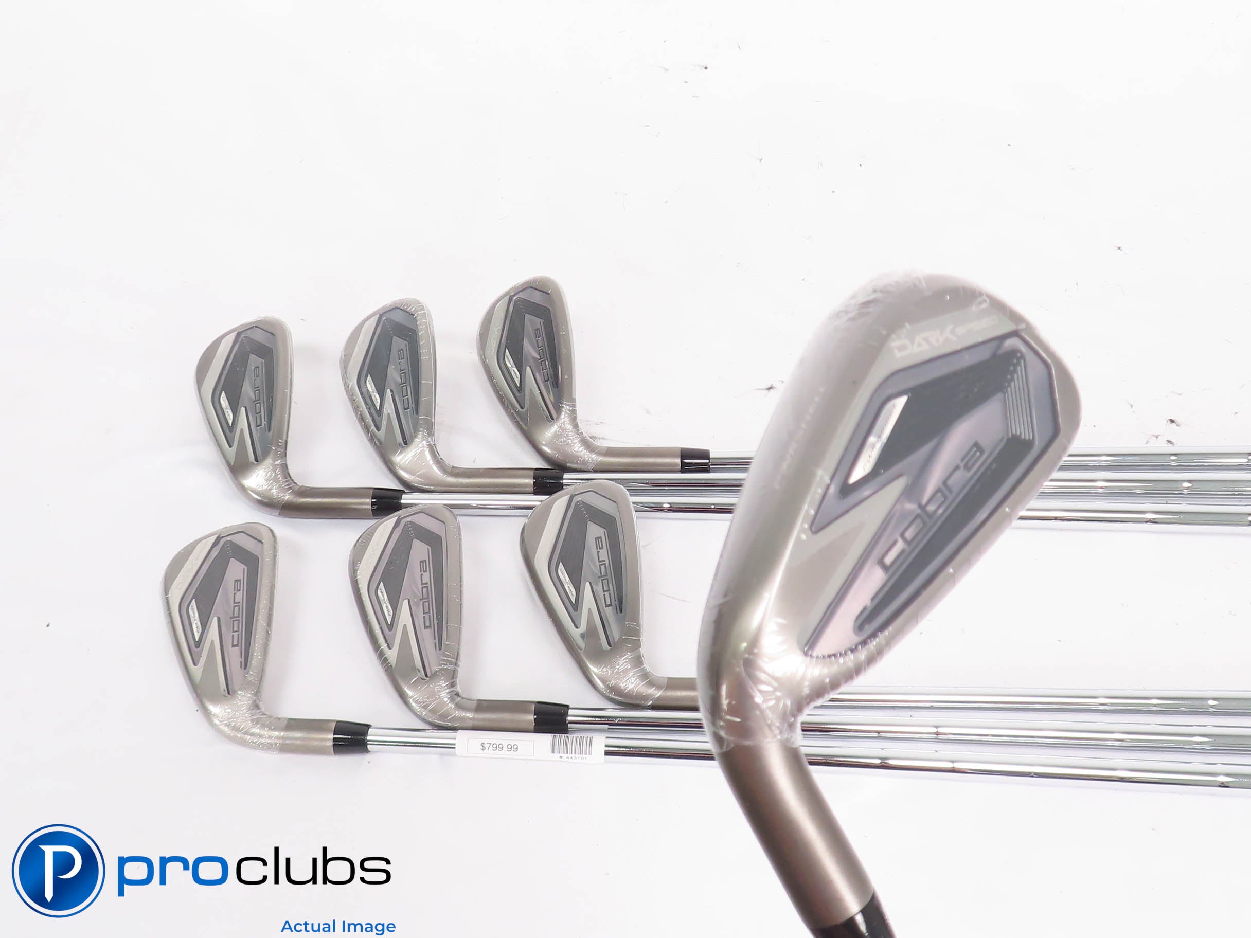 NEW Left Handed Cobra DARKSPEED 5-PW,GW IRON SET - KBS Stiff Flex Steel 443101