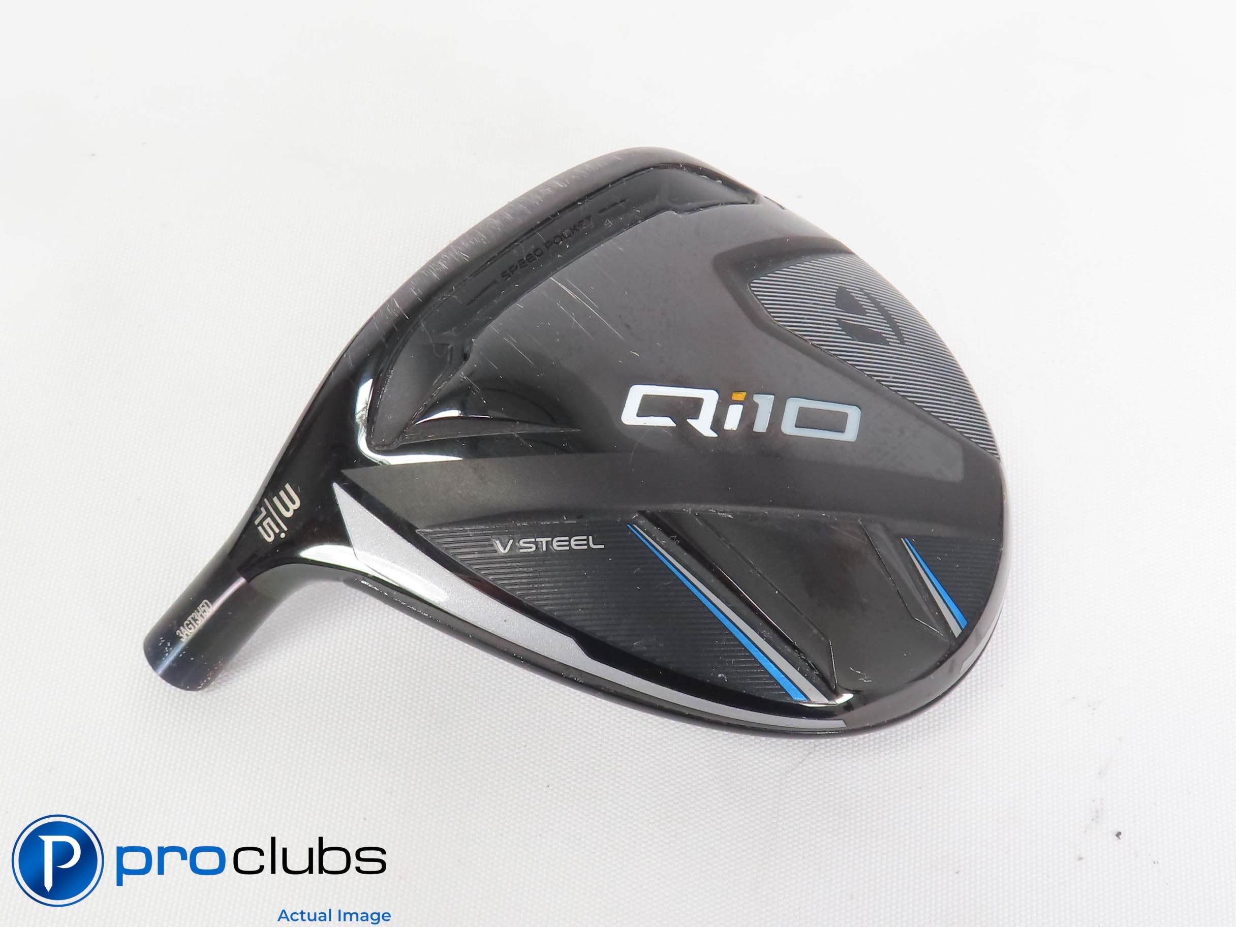 Nice! Left Handed TaylorMade Qi10 15* 3 Wood - Head Only - L/H - 445425