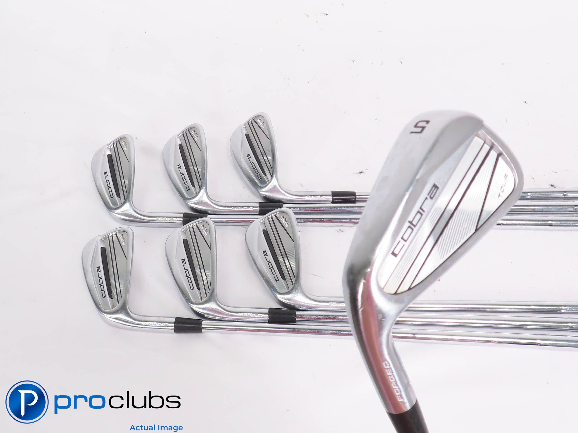 Left Handed Cobra '23 KING TOUR 5-PW,GW IRON SET - KBS 130 X-Flex Steel 430499