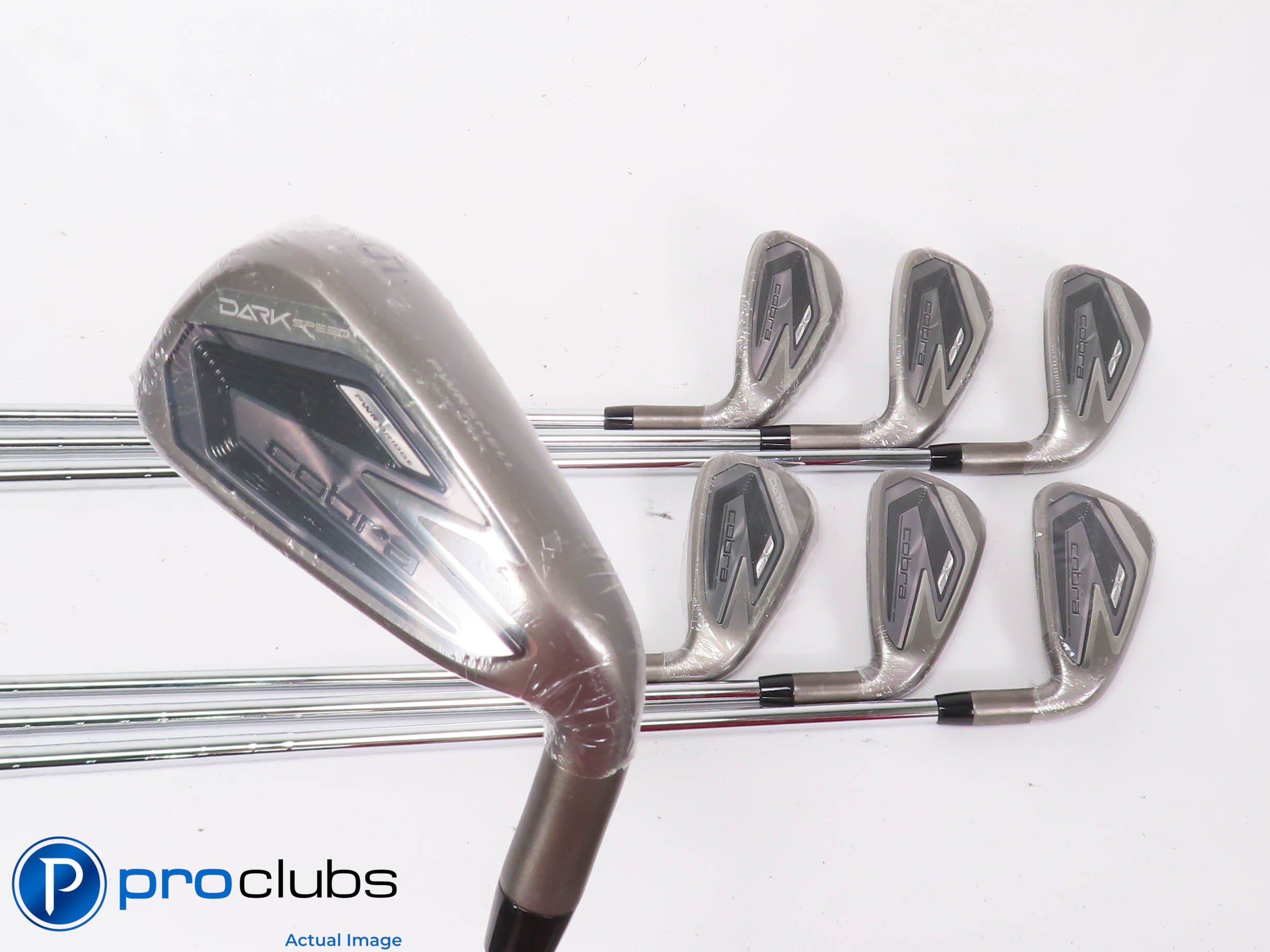 NEW Cobra DARKSPEED 5-PW,GW IRON SET - Cobra Regular Flex Steel -1/4" 443100