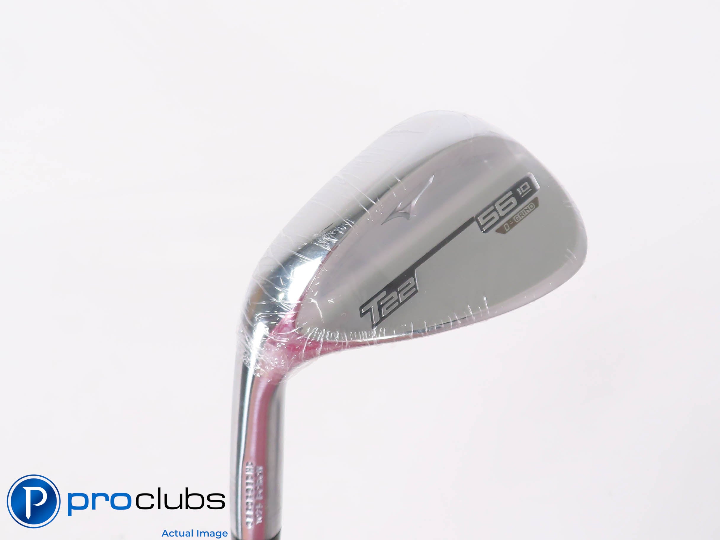 New! Left Handed Mizuno T22 Chrome D-Grind 56*(10*) Wedge -Elevate X-Flex 447609