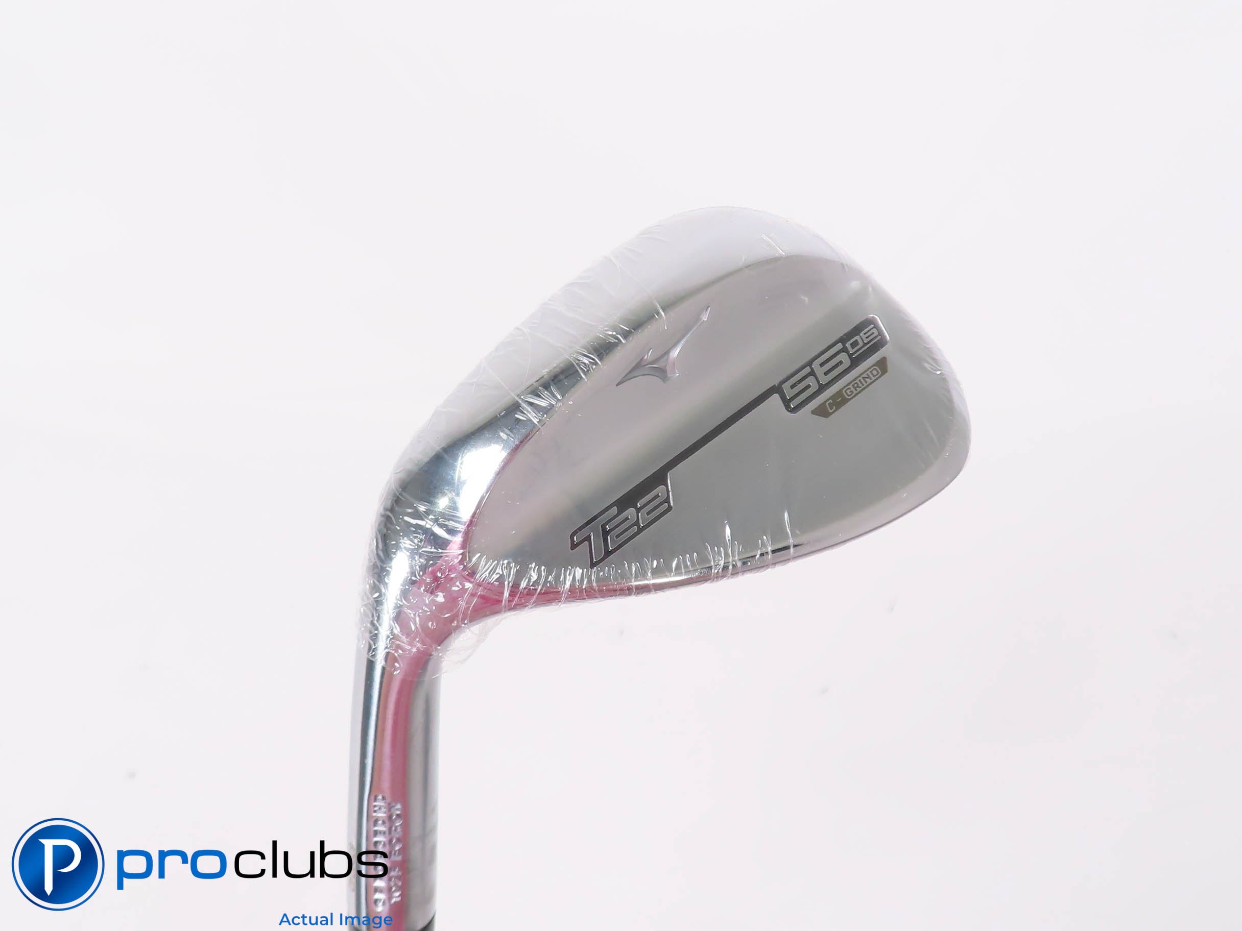 New! Left Handed Mizuno T22 Chrome C-Grind 56*(6*) Wedge - Elevate X-Flex 447608