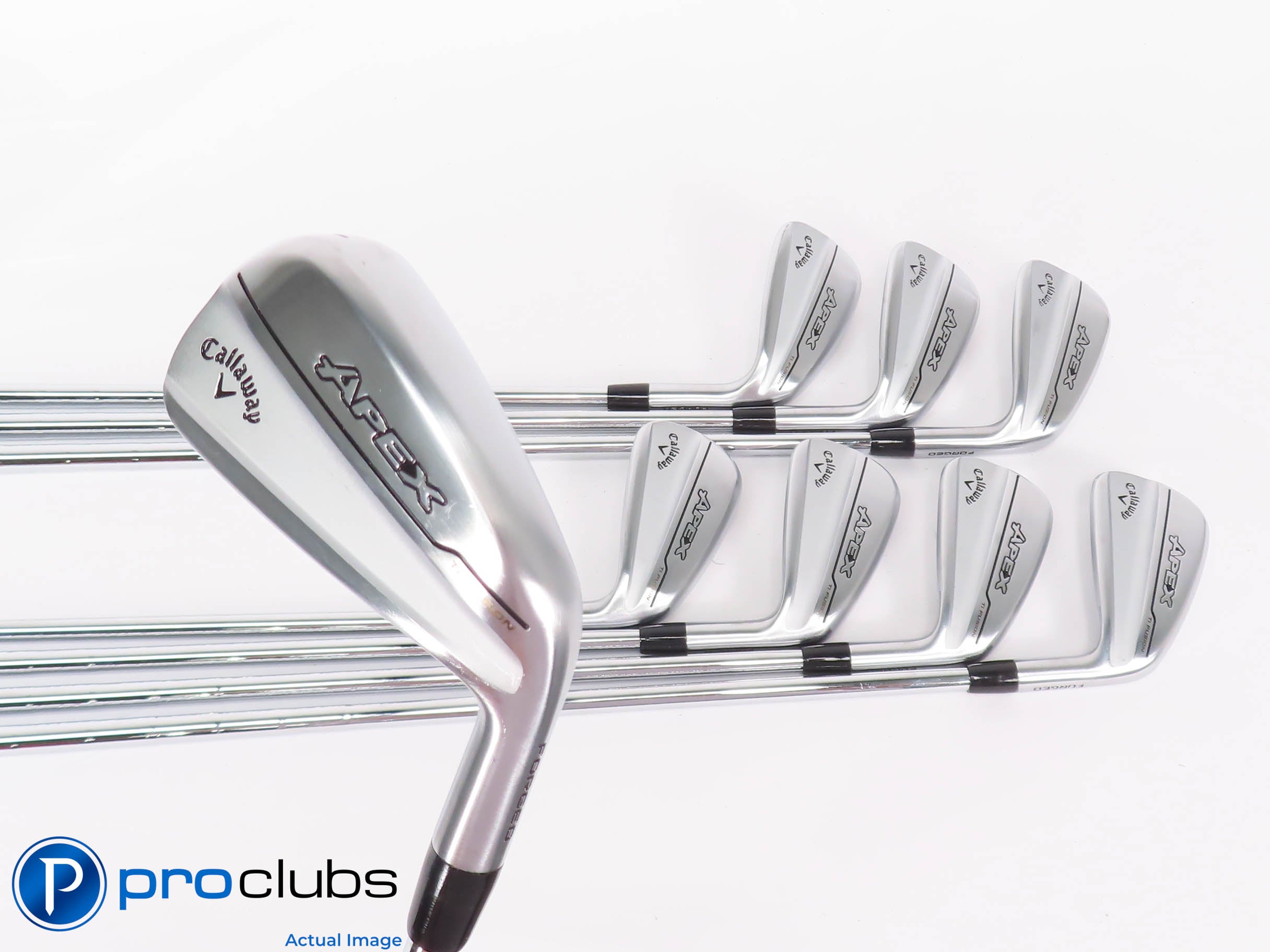 Nice Tour Issue Callaway '25 APEX TI FUSION 4-PW,AW IRON SET Regular Flex Steel