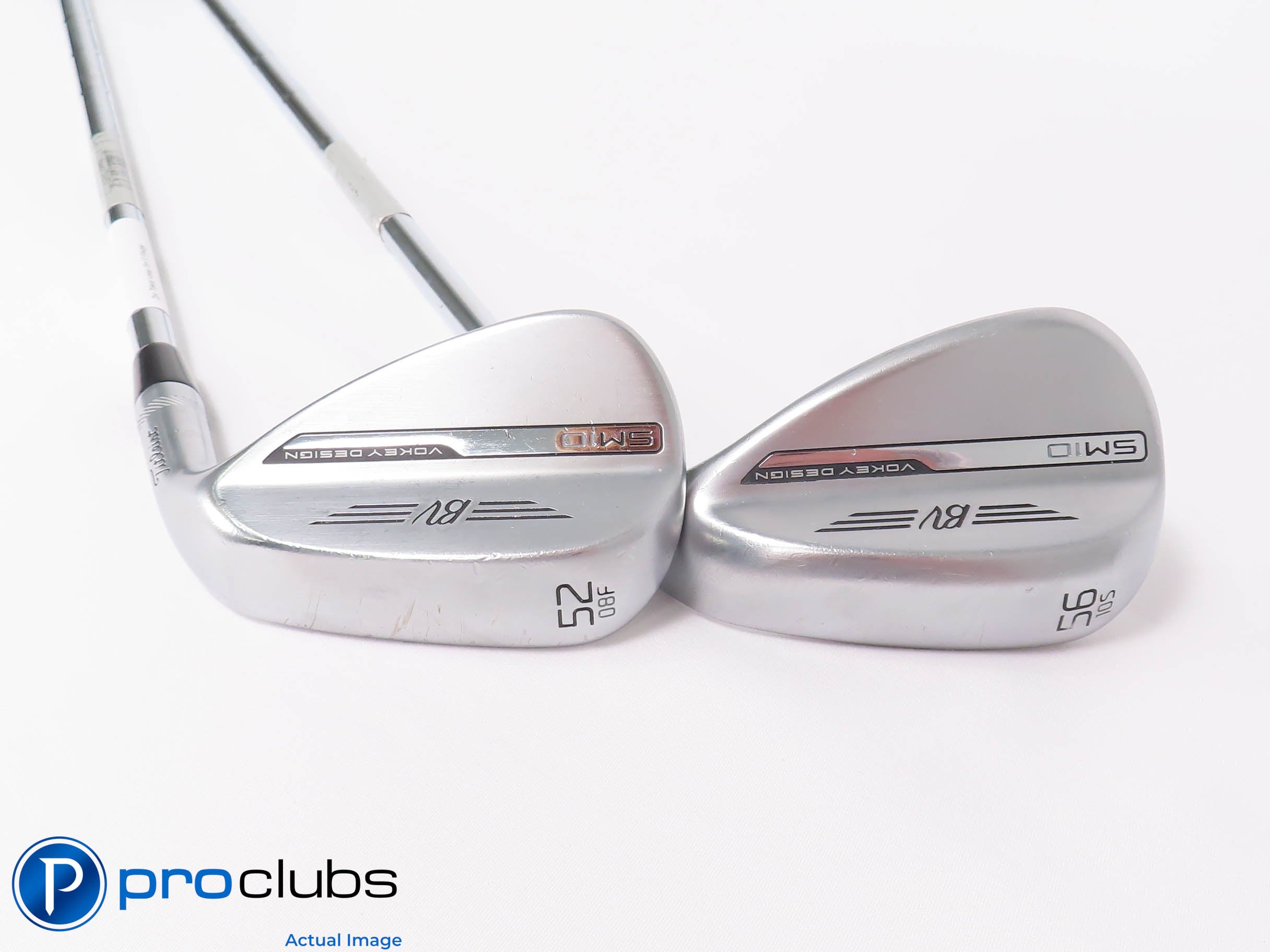 Nice Titleist Vokey SM10 Chrome 52*,56* WEDGE SET - Vokey Wedge Flex 447957