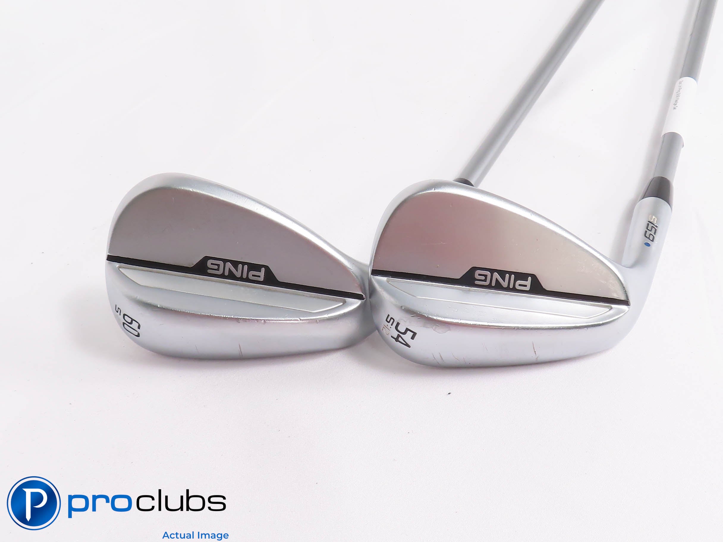 Nice Left Handed Ping S159 54*,60* WEDGE SET Blue Dot - Senior Flex Graph 447015