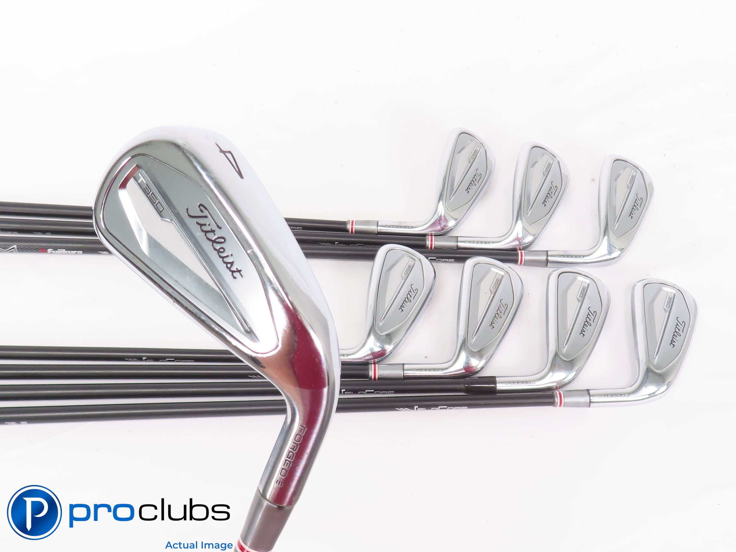 Nice Titleist '23 T350 4-PW,GW IRON SET - AXIOM 75 Stiff Flex Graph +1/2" 446942