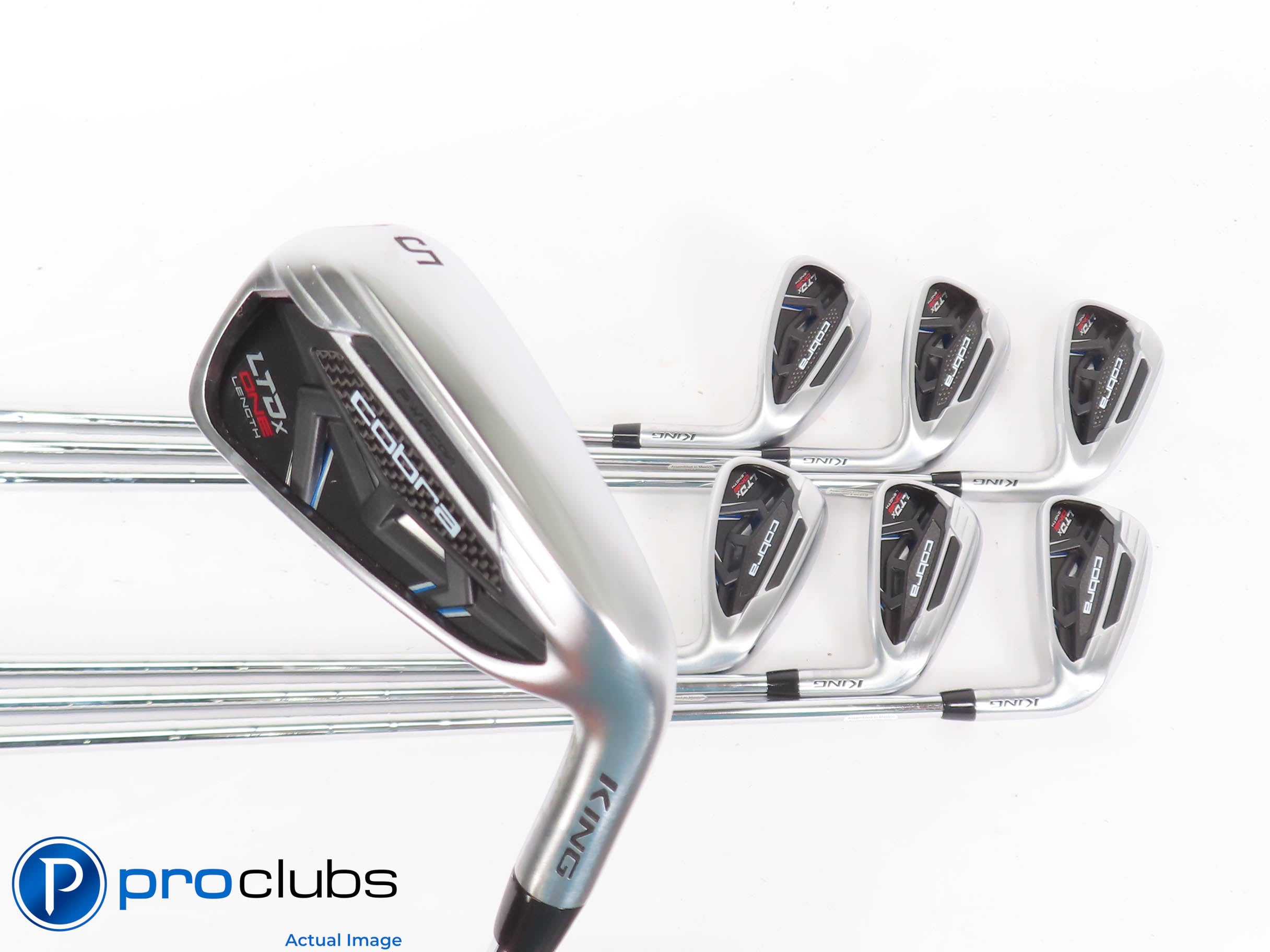 Nice Cobra KING LTDx ONE Length 5-PW,GW IRON SET - KBS Stiff Flex Steel 448421