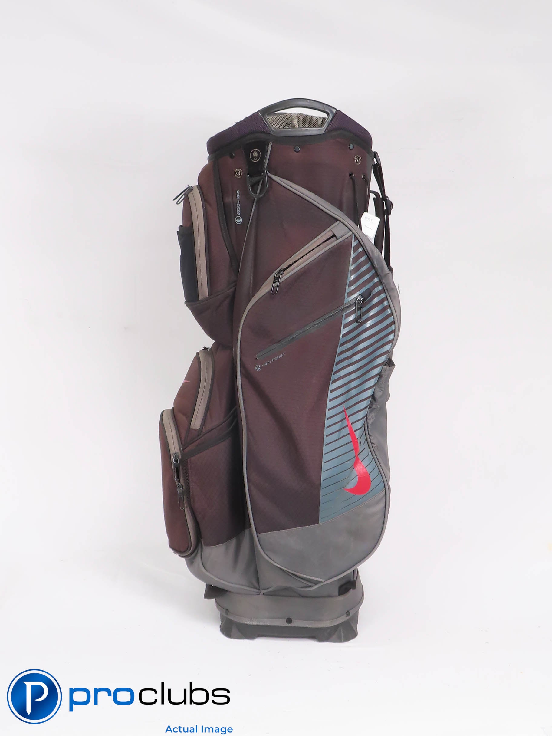 NIKE 14-WAY CART Golf Bag w/Rainhood - Grey 448636